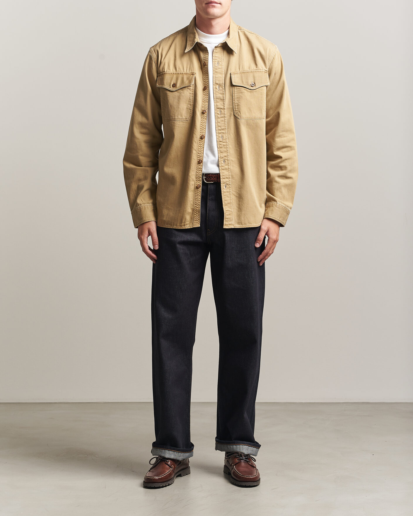 Homme | Chemises | RRL | Officers Shirt Faded Tan