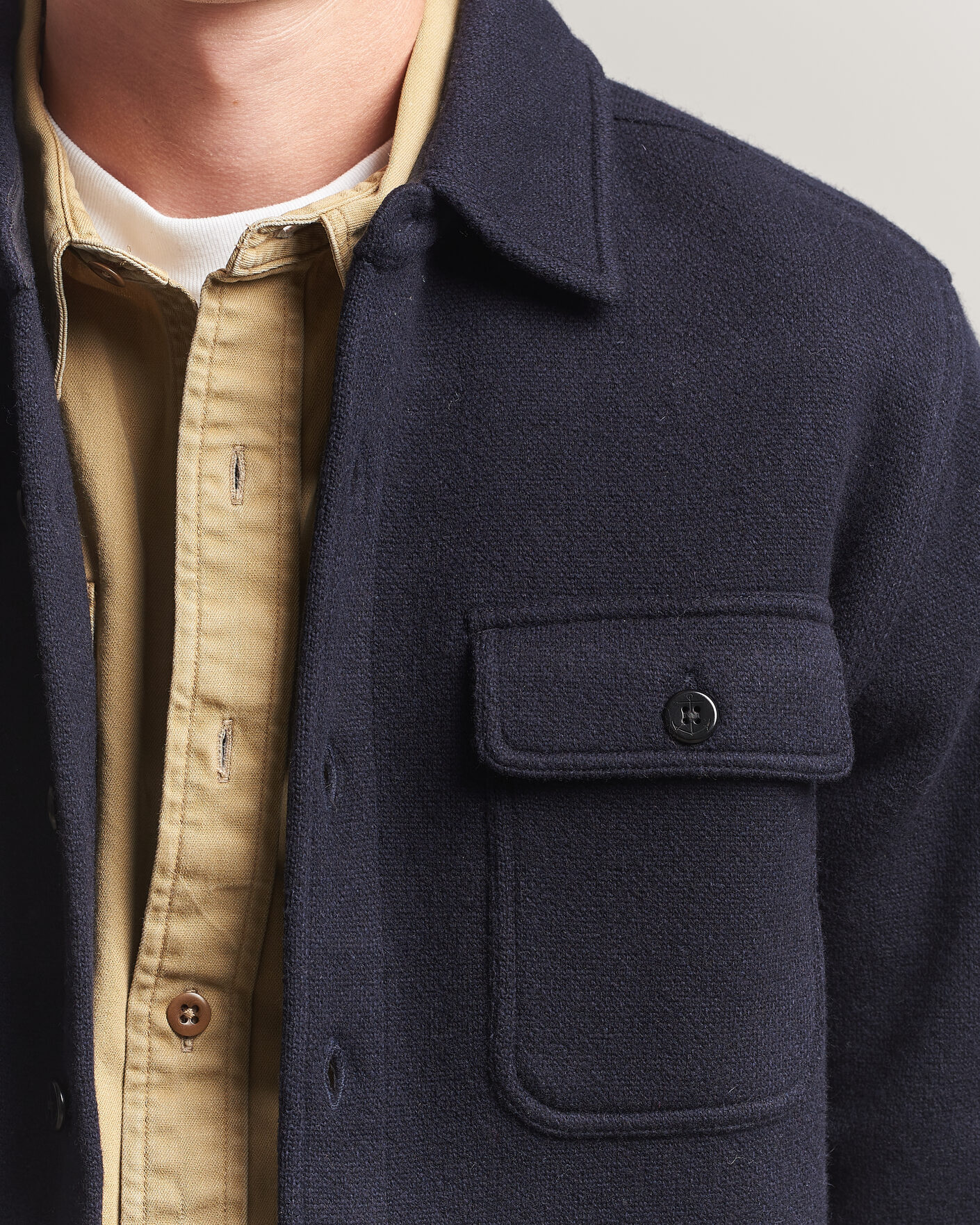 Homme | Chemises | RRL | CPO Cardigan Shirt Navy