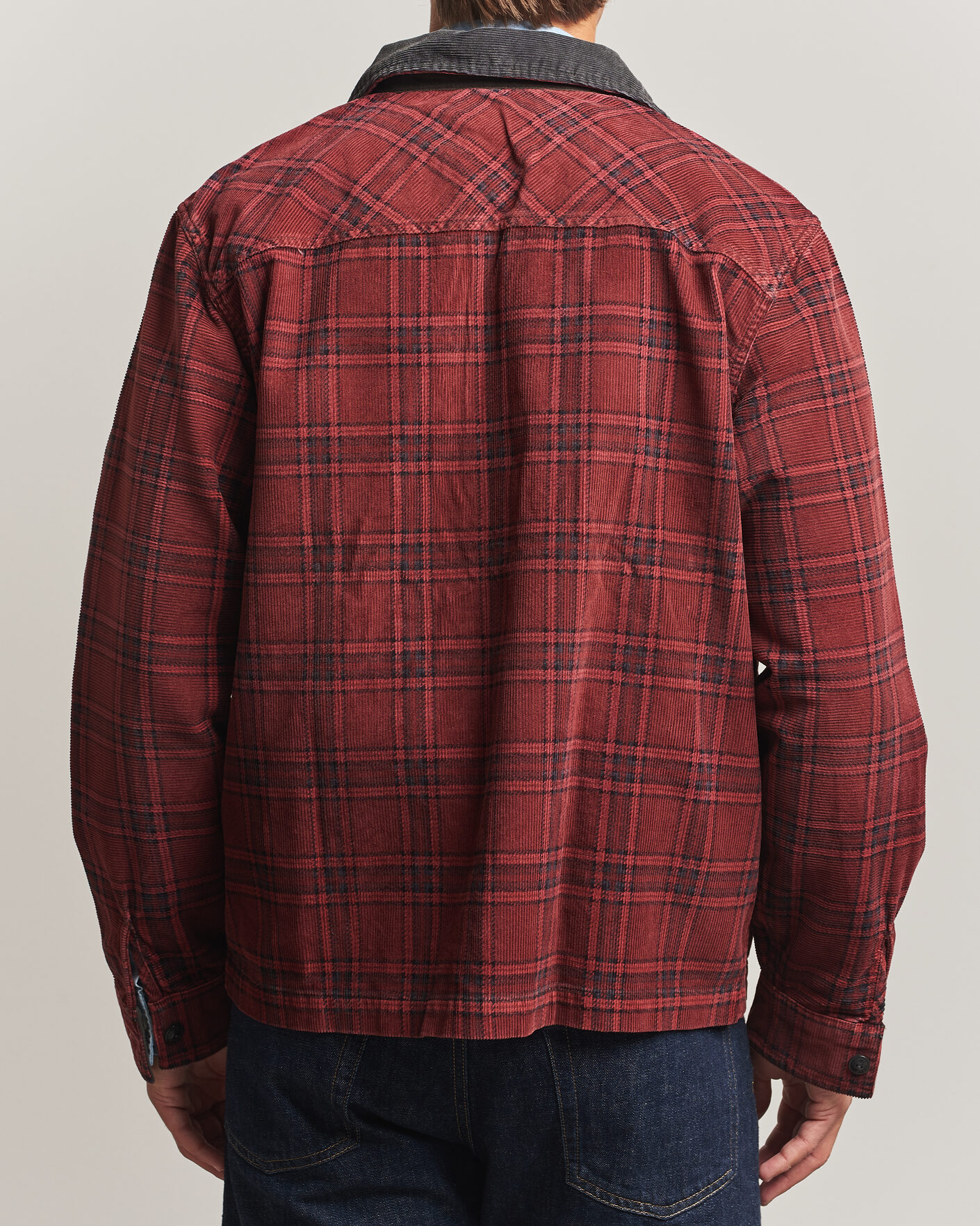 Homme | Manteaux Et Vestes | RRL | Corduroy Zip Shirt Jacket Red/Black