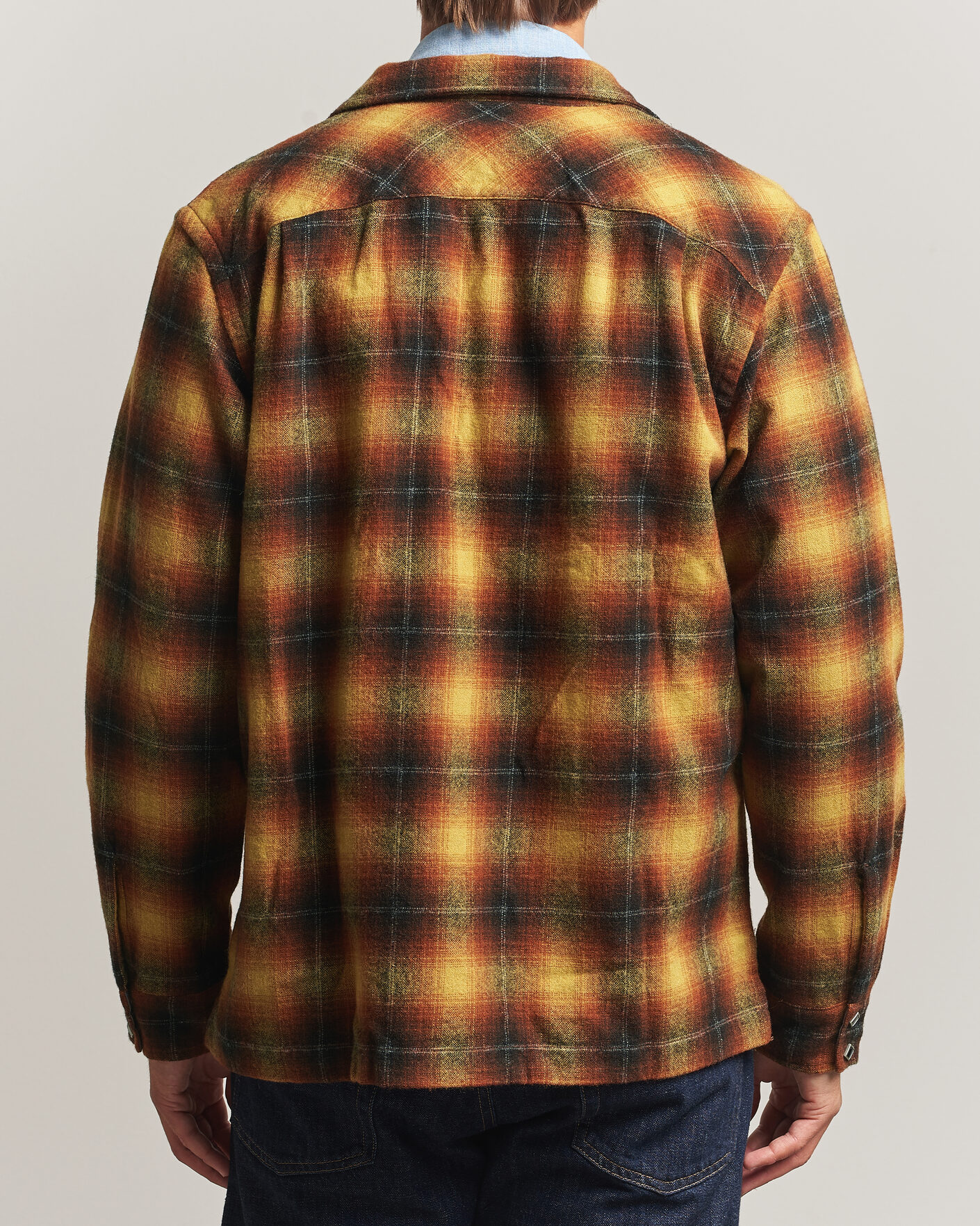 Homme | Chemises | RRL | Jesse Plaid Camp Shirt Orange/Yellow