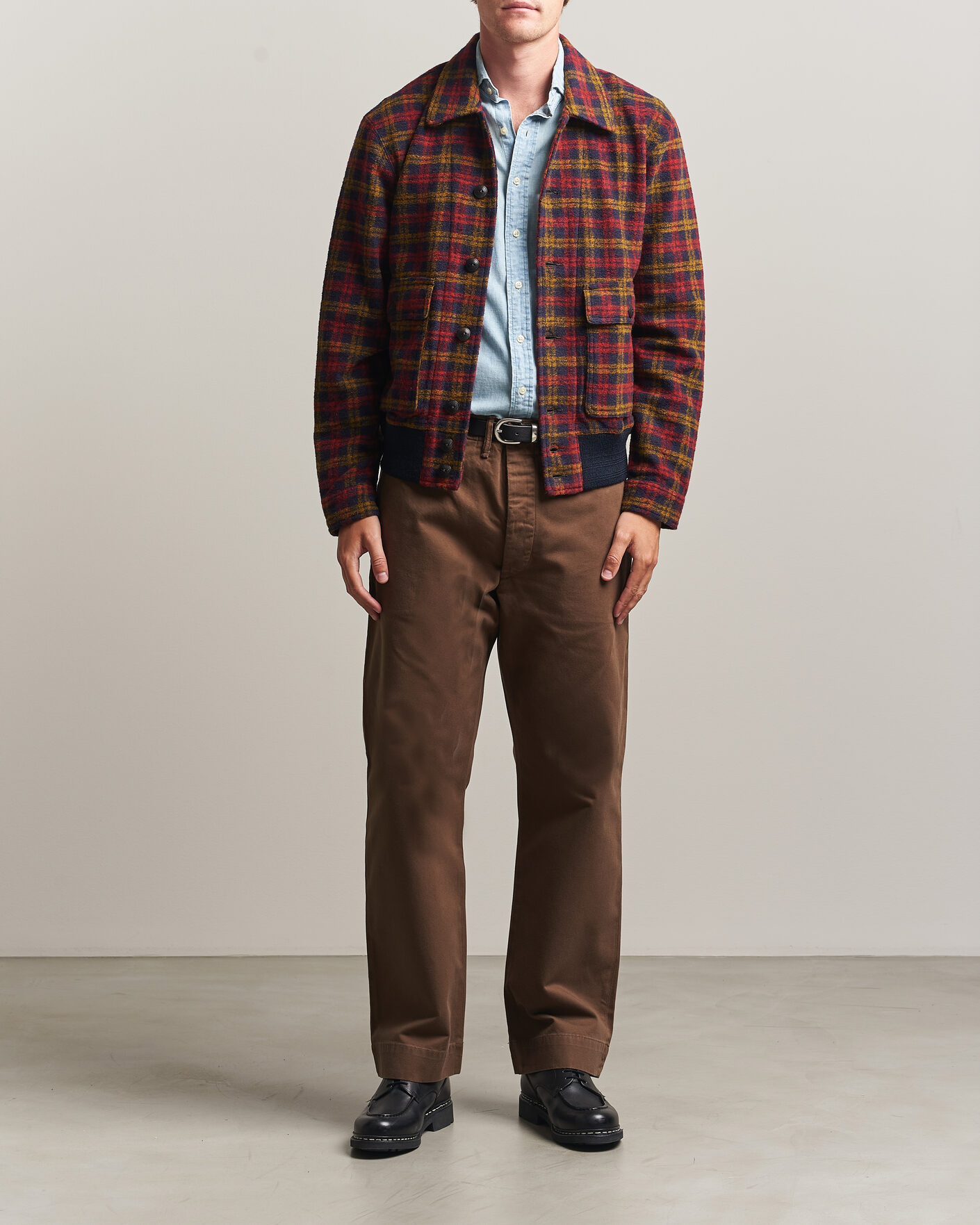 Homme | Manteaux Et Vestes | RRL | Knit Bomber Jacket Red Multi