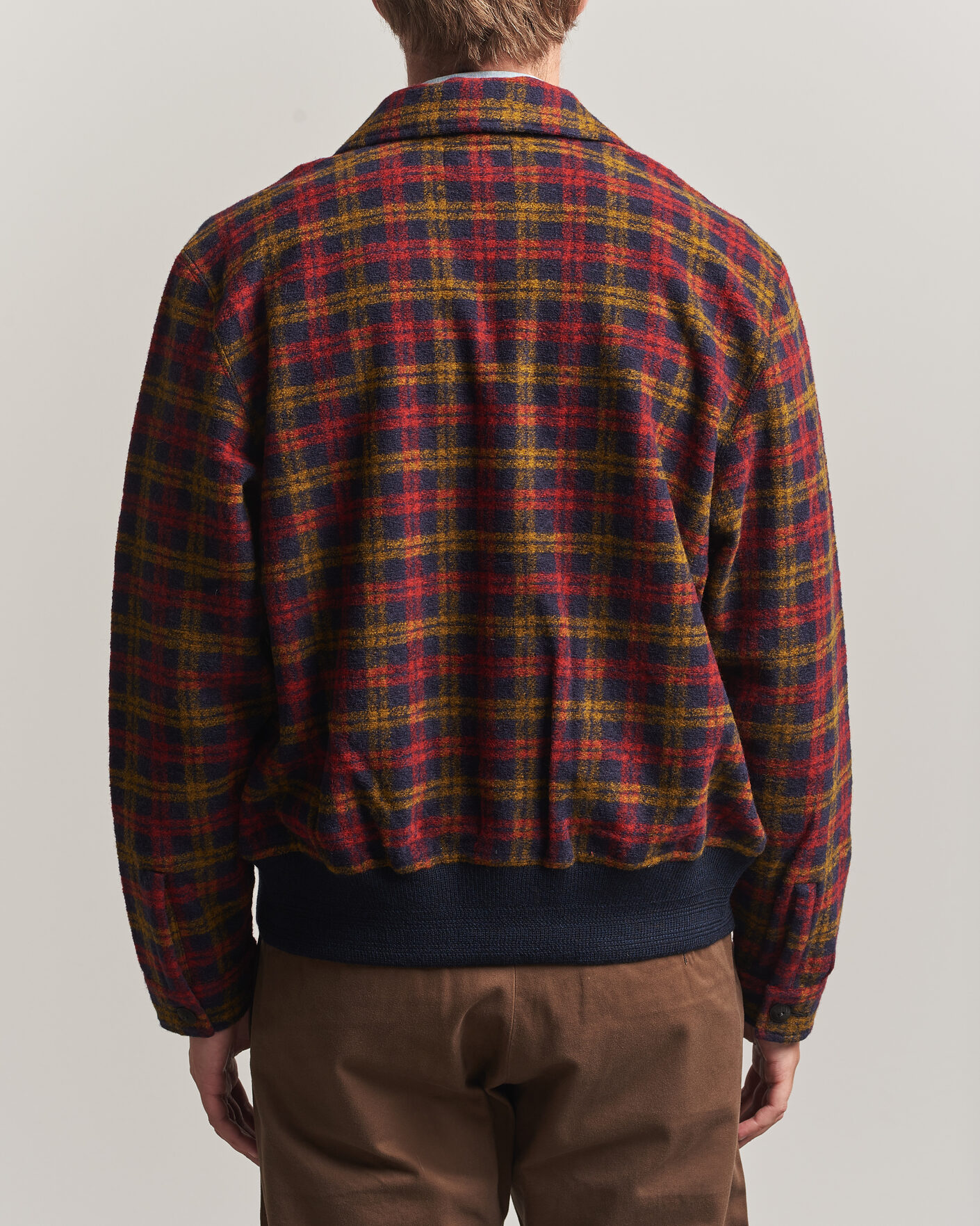 Homme | Manteaux Et Vestes | RRL | Knit Bomber Jacket Red Multi