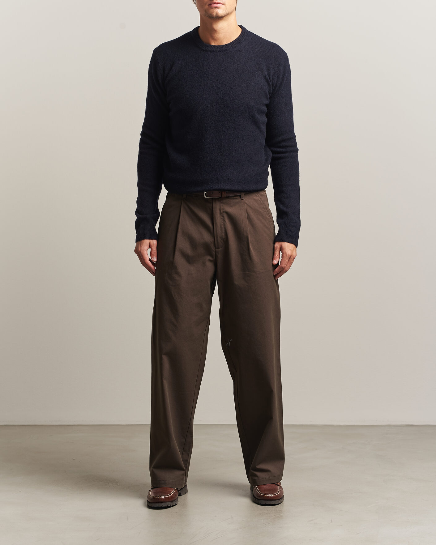 Heren | Truien | Altea | Cloud Cashmere Blend Sweater Navy