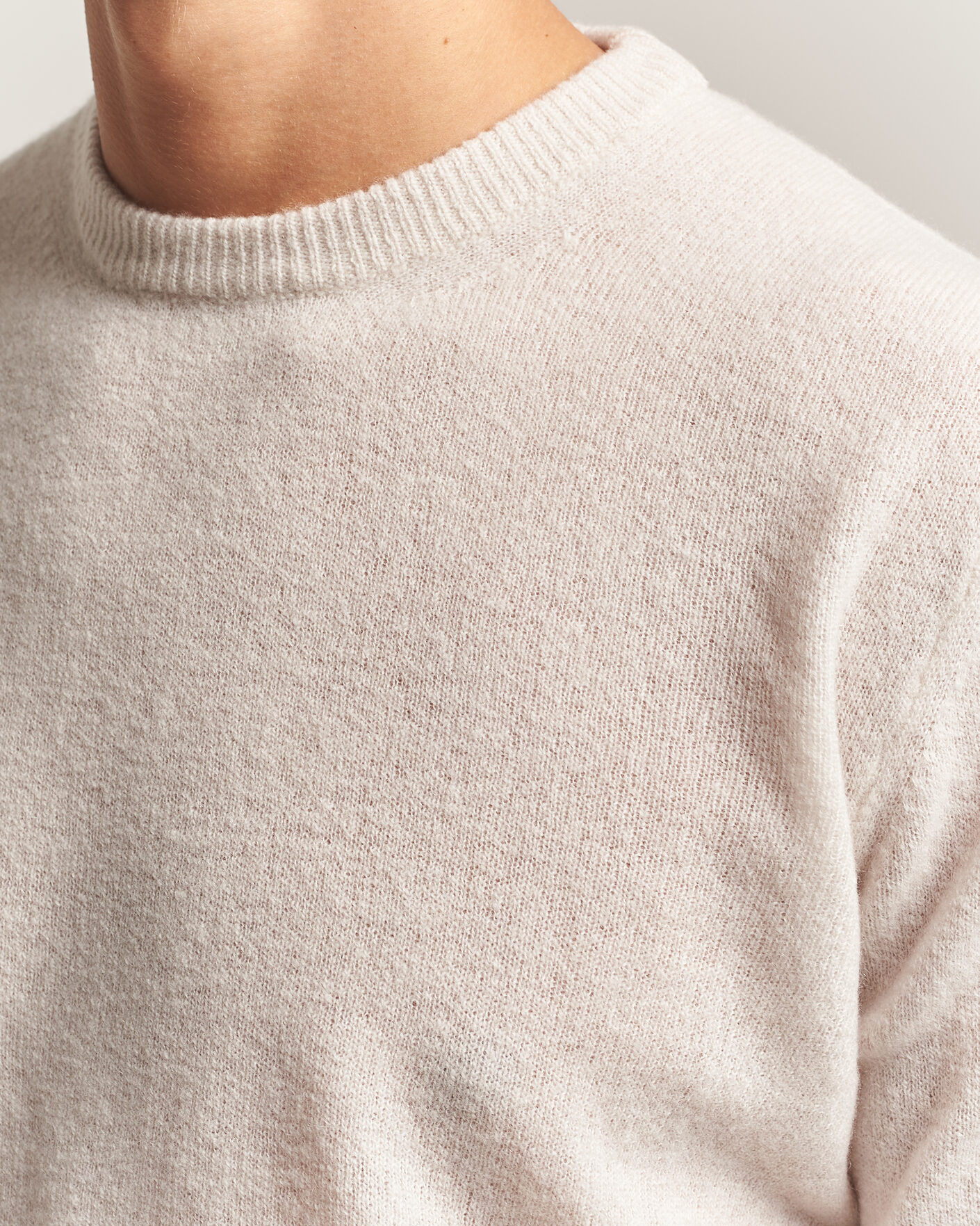 Heren | Truien | Altea | Cloud Cashmere Blend Sweater Latte