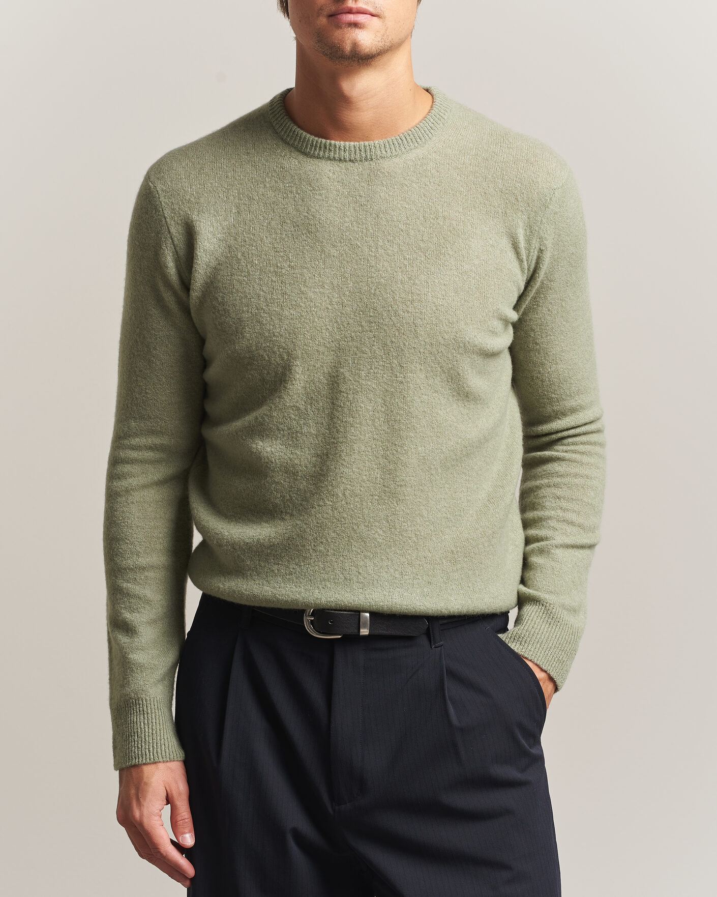 Homme | Pulls Et Tricots | Altea | Cloud Cashmere Blend Sweater Mint Green