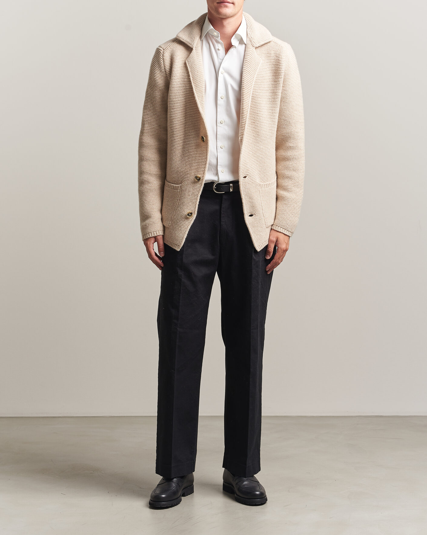 Homme | Pulls Et Tricots | Altea | Wool Cardigan Jacket Beige