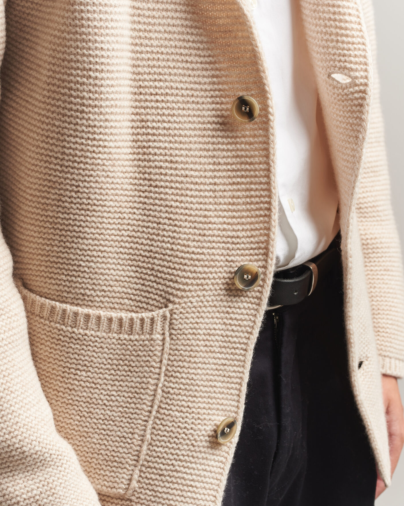 Homme | Pulls Et Tricots | Altea | Wool Cardigan Jacket Beige