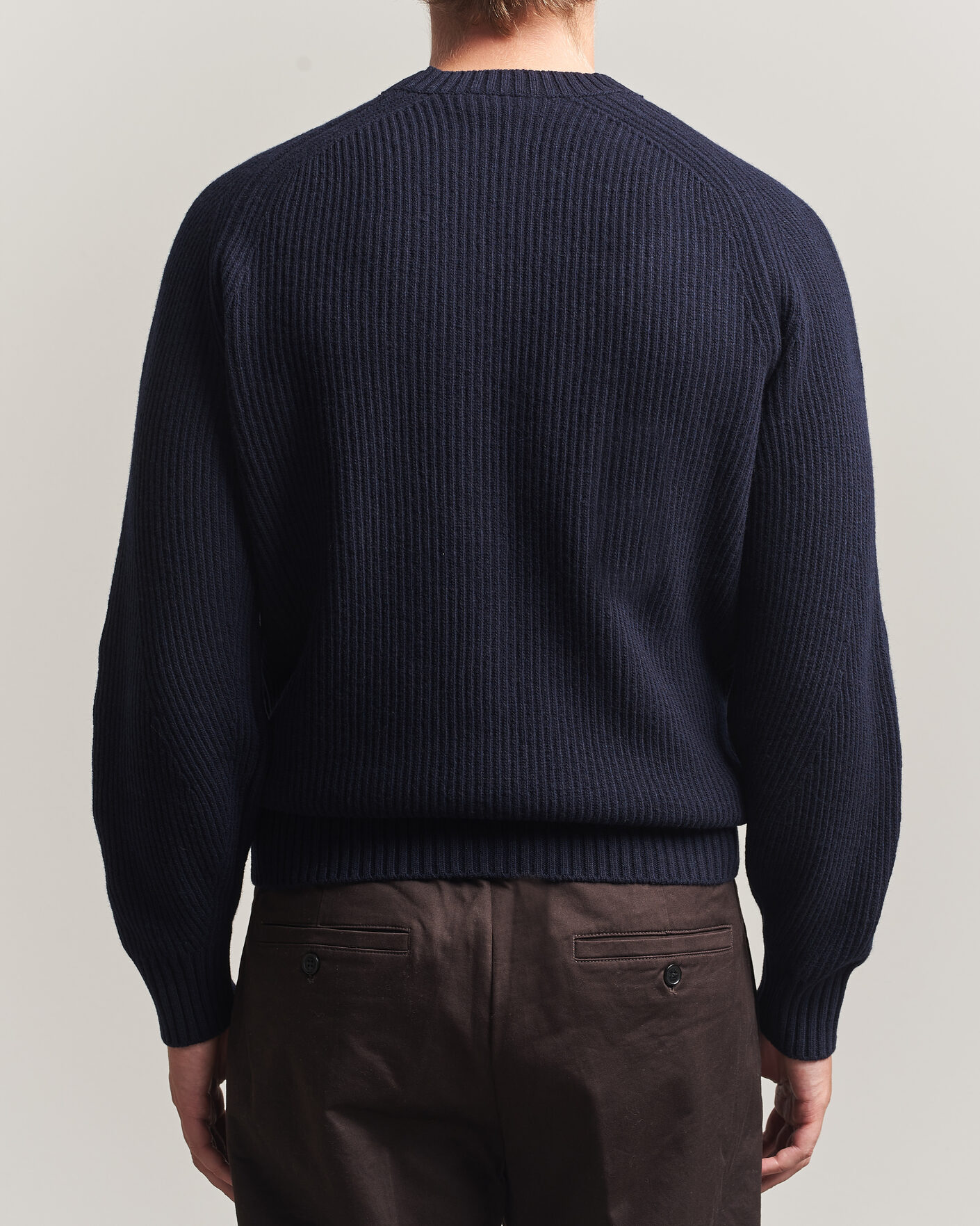 Homme | Pulls Et Tricots | Altea | Rib Wool Crew Neck Navy