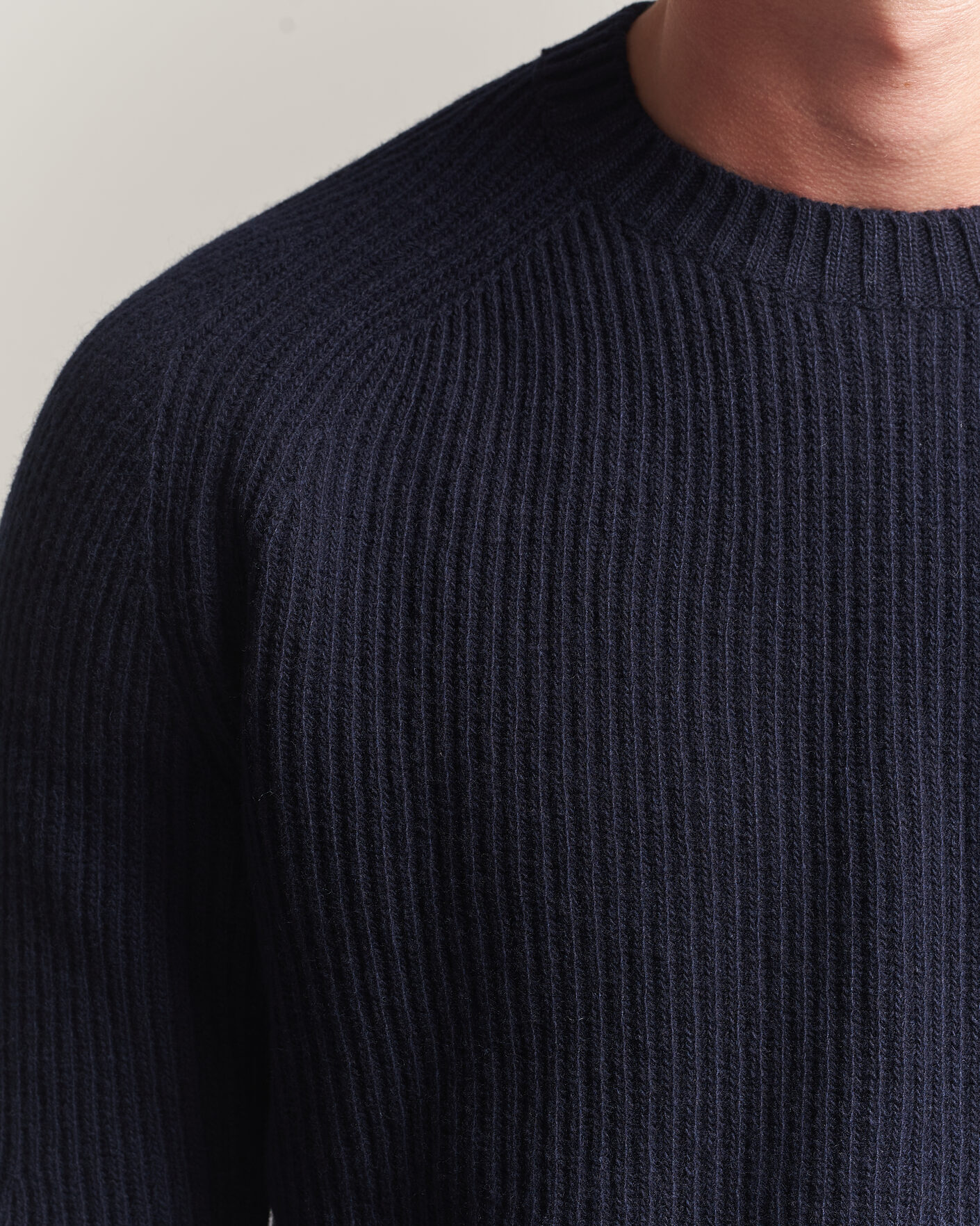 Homme | Pulls Et Tricots | Altea | Rib Wool Crew Neck Navy