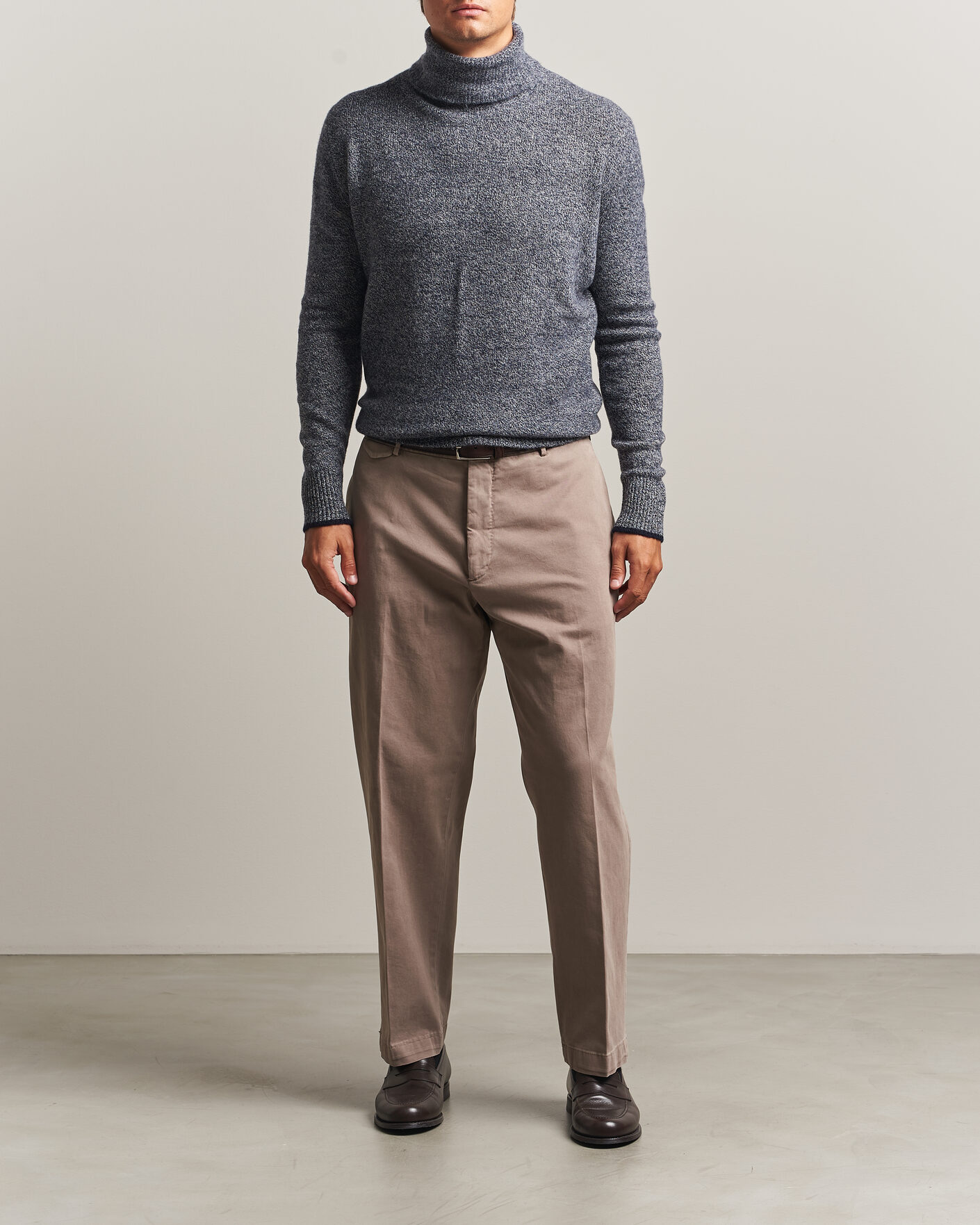 Homme | Pulls Et Tricots | Altea | Cloud Cashmere Blend Rollneck Navy Melange