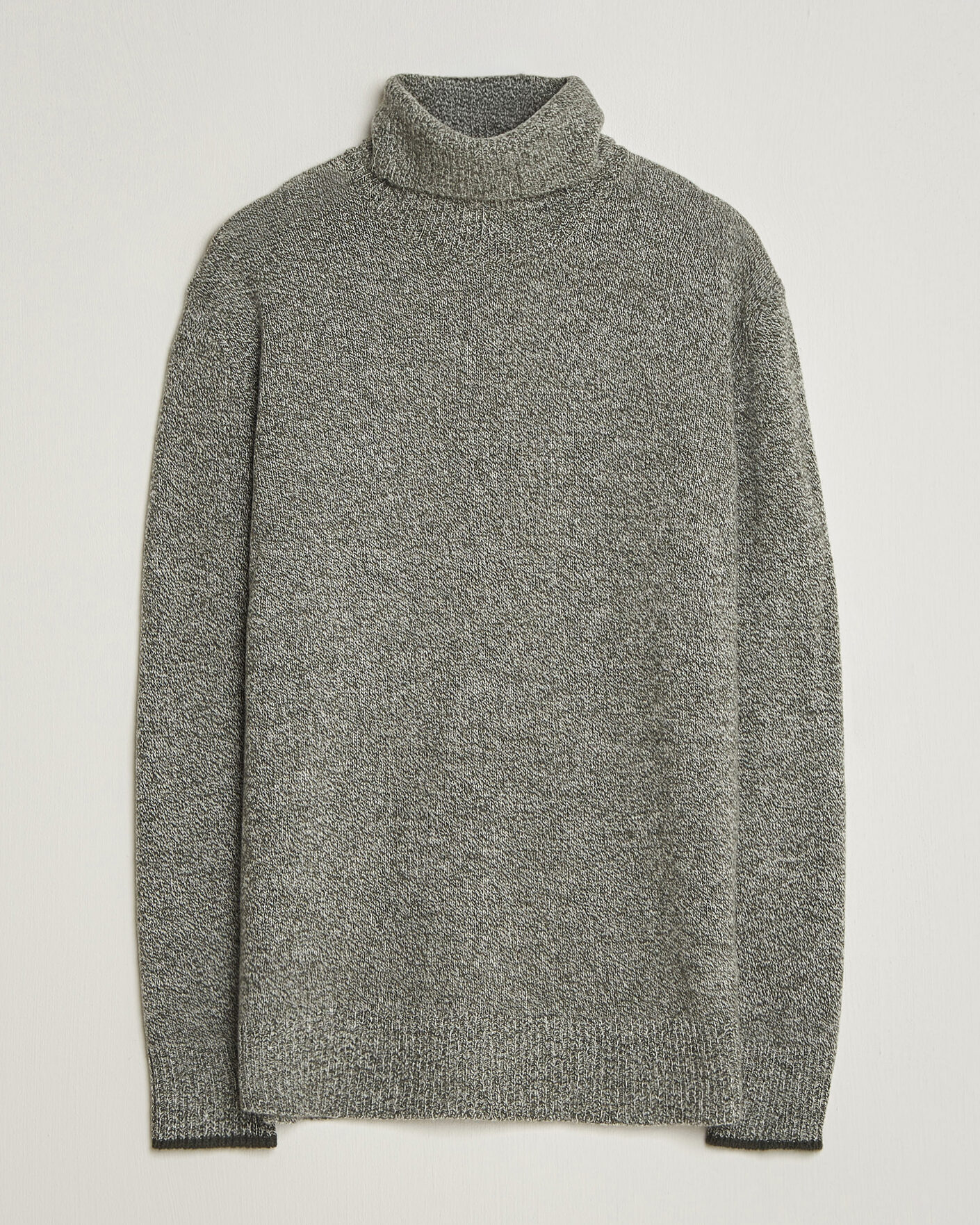 Heren | Truien | Altea | Cloud Cashmere Blend Rollneck Green Melange