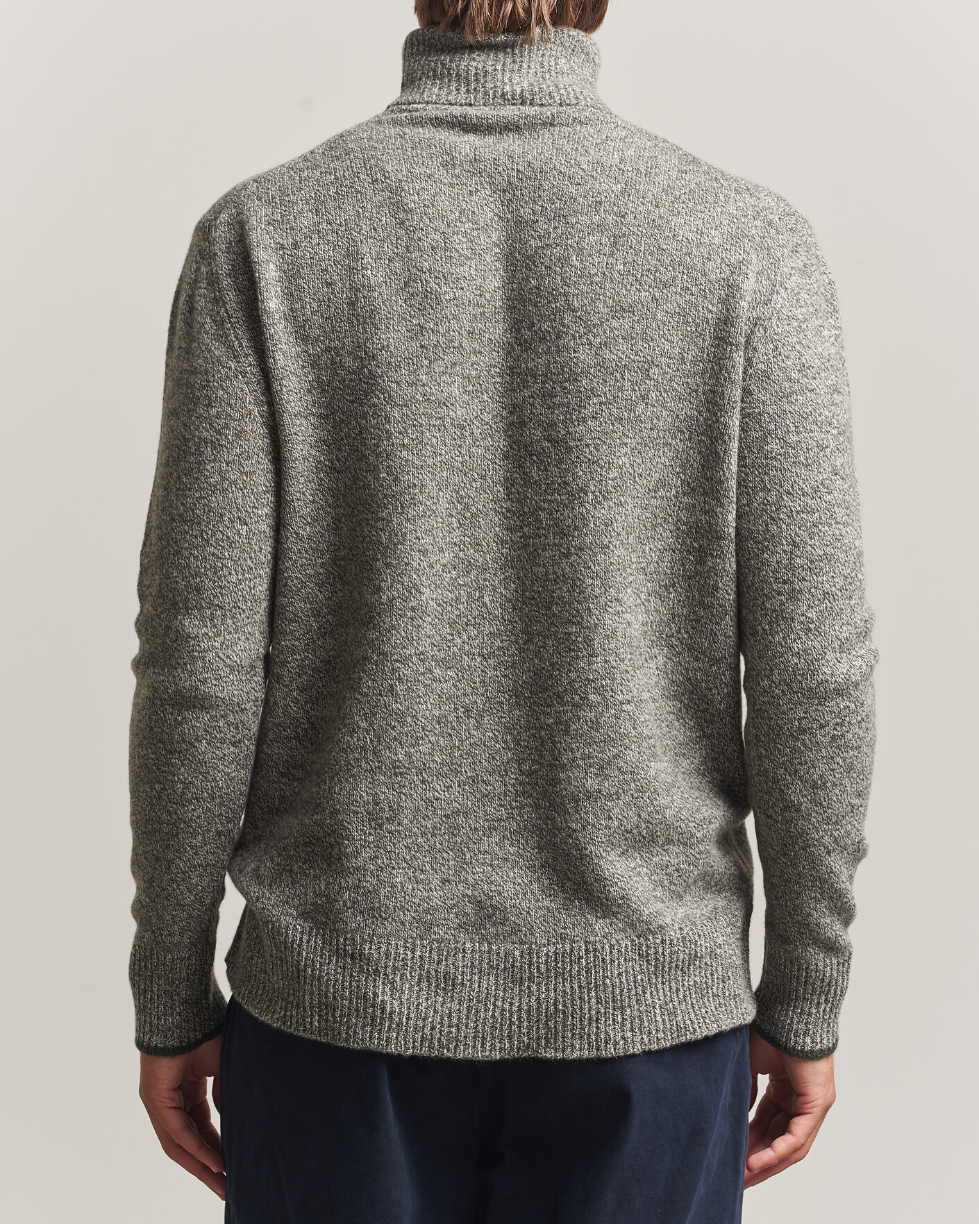 Heren | Truien | Altea | Cloud Cashmere Blend Rollneck Green Melange