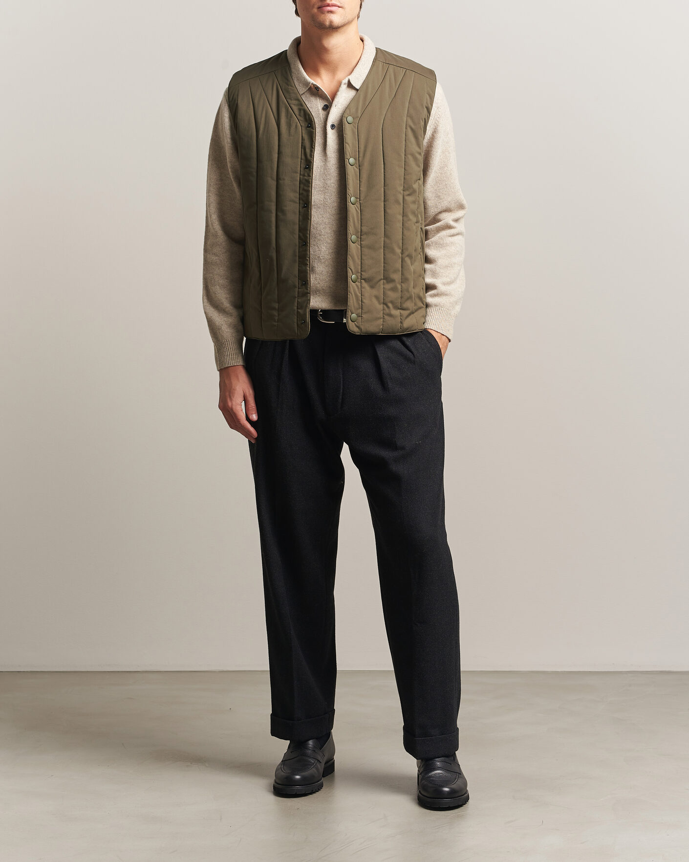 Homme | Gilets | Aspesi | Quilted Liner Military