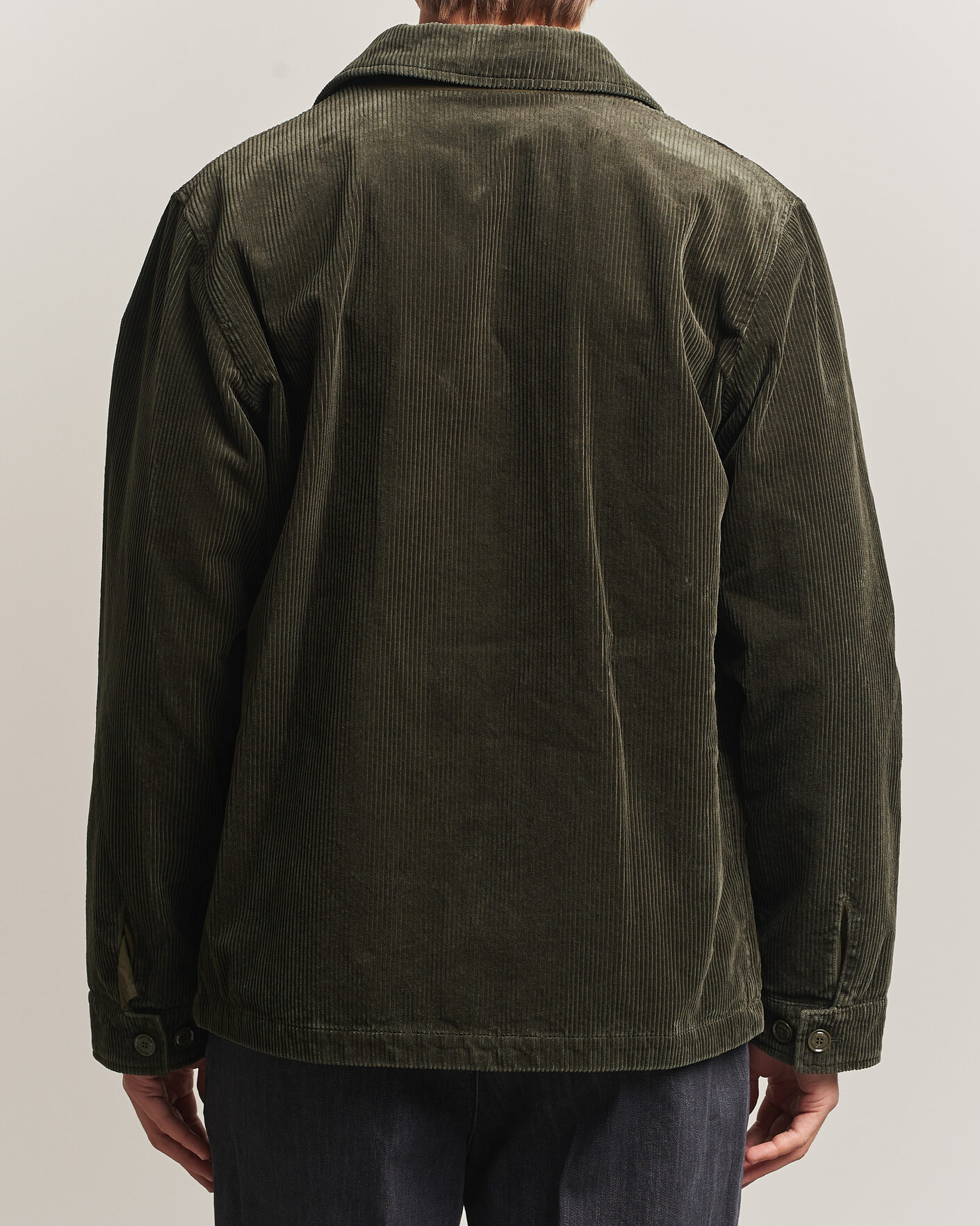 Homme | Manteaux Et Vestes | Aspesi | Tigre Corduroy Shirt Jacket Military
