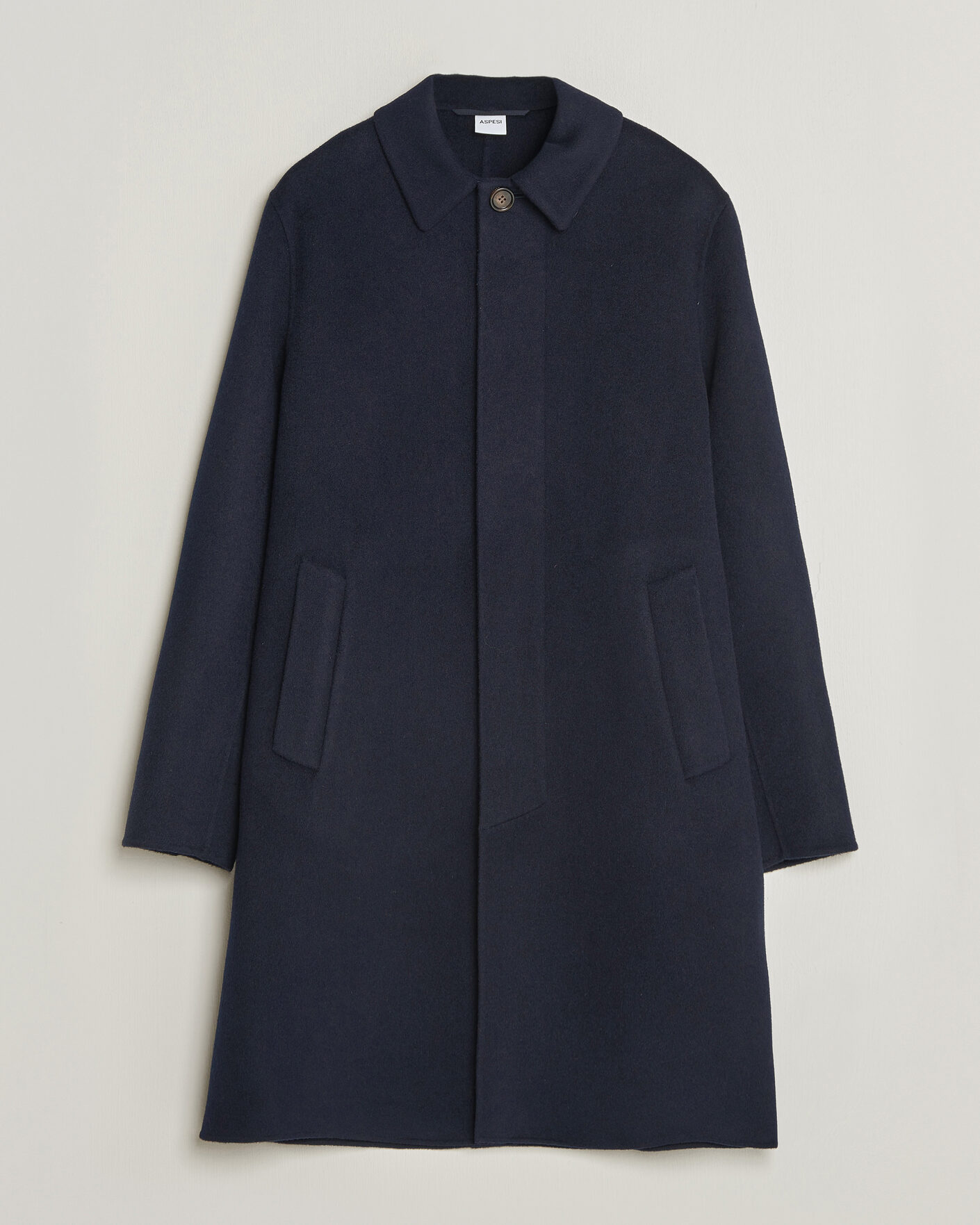 Heren | Jassen | Aspesi | Double Wool Coat Navy