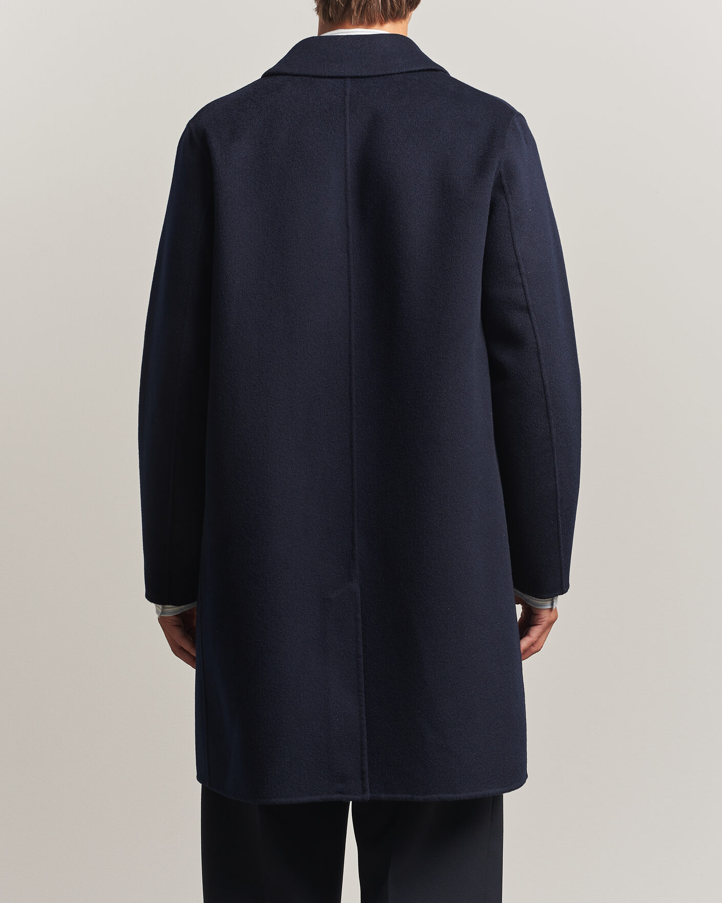 Heren | Jassen | Aspesi | Double Wool Coat Navy