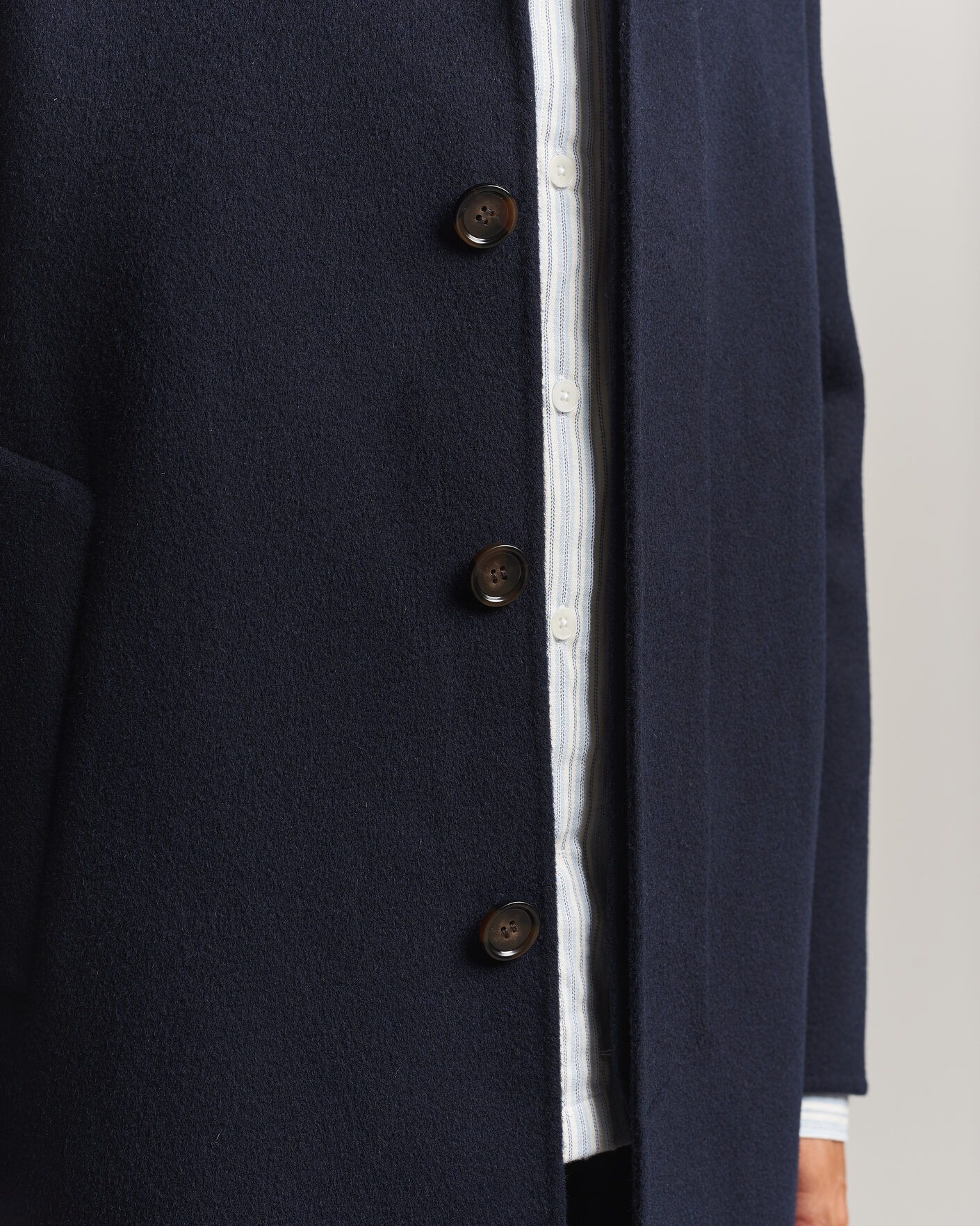 Heren | Jassen | Aspesi | Double Wool Coat Navy
