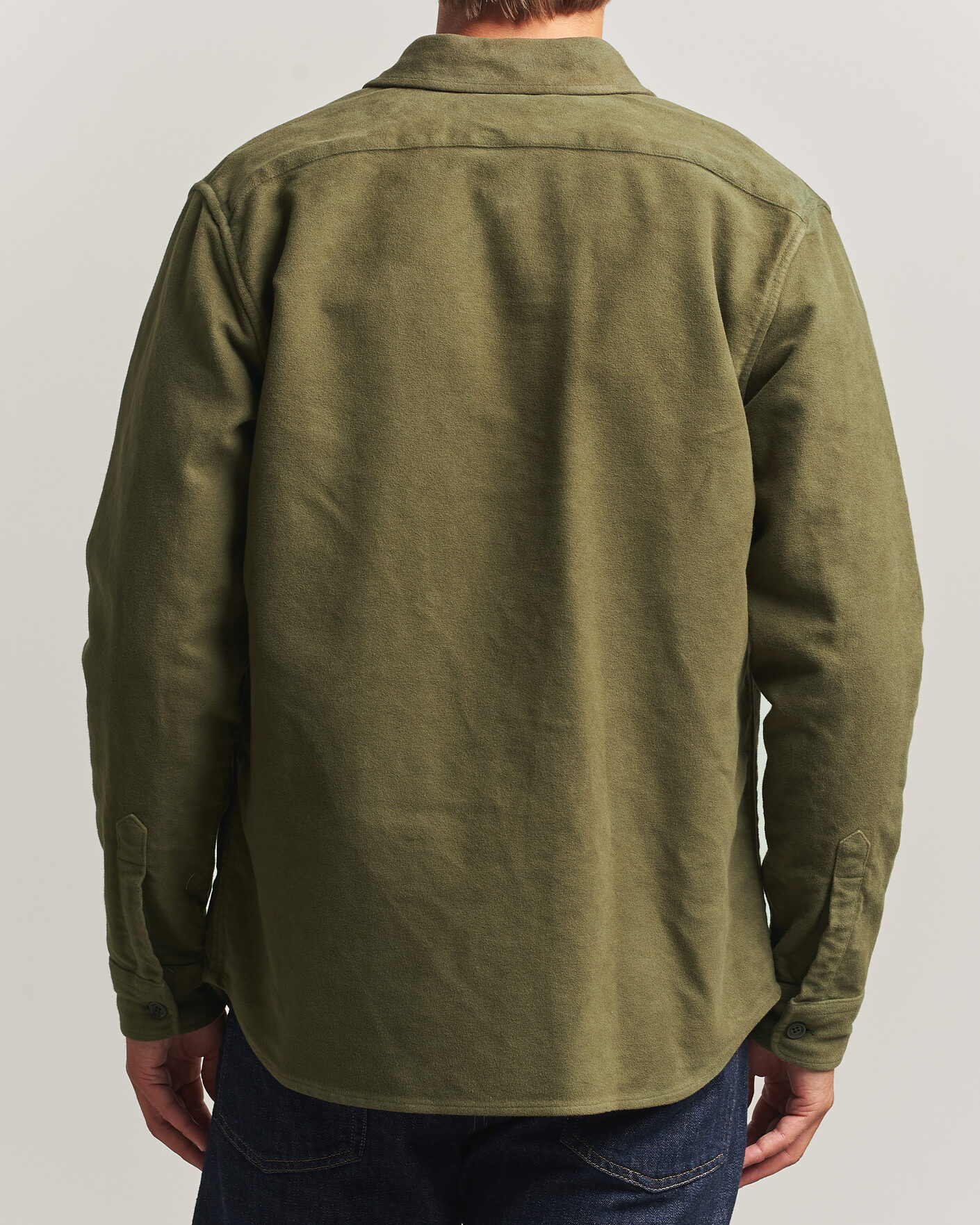 Homme | Chemises | Aspesi | Moleskine Utility Shirt Military