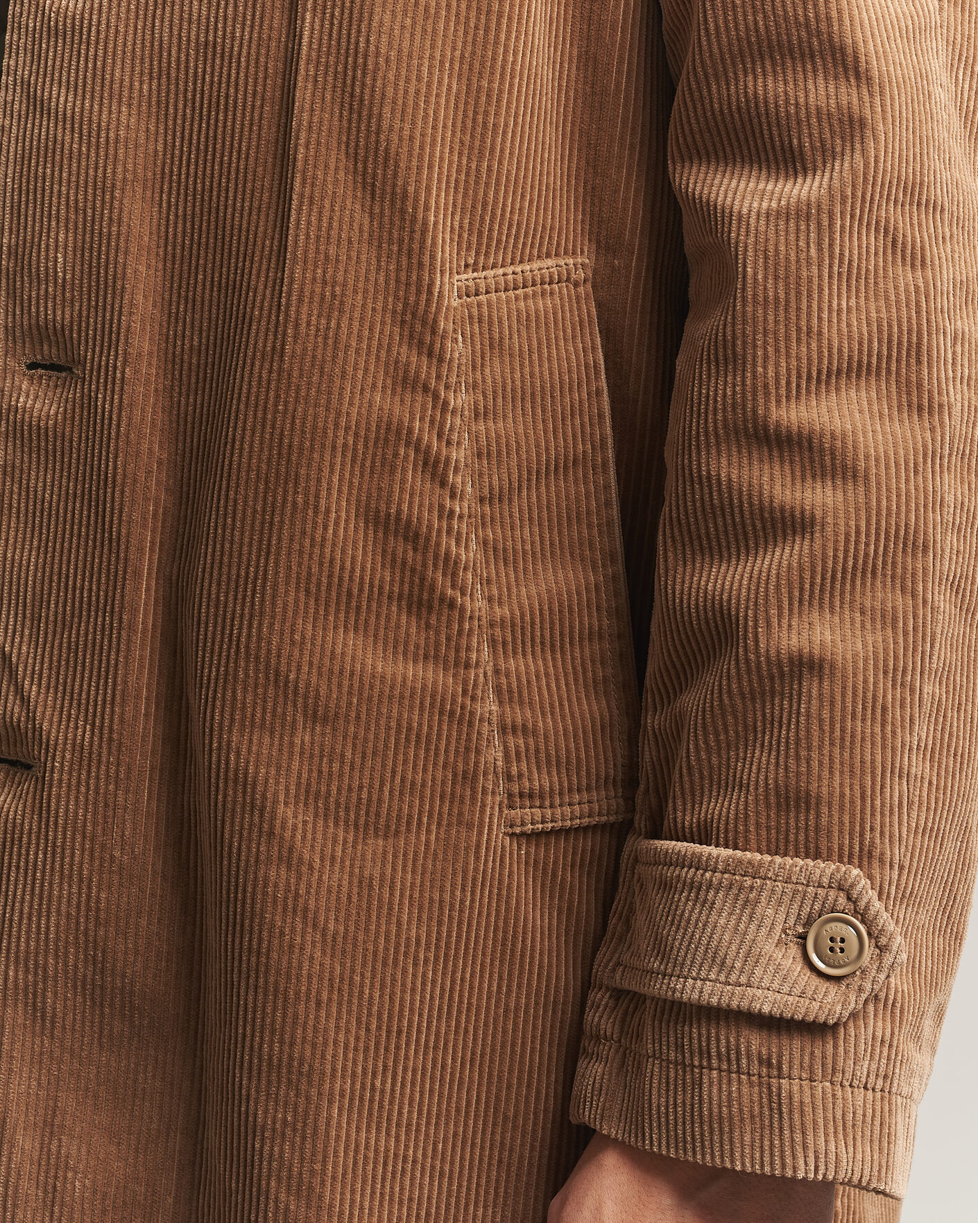 Heren | Jassen | Aspesi | Corduroy Raglan Coat Beige