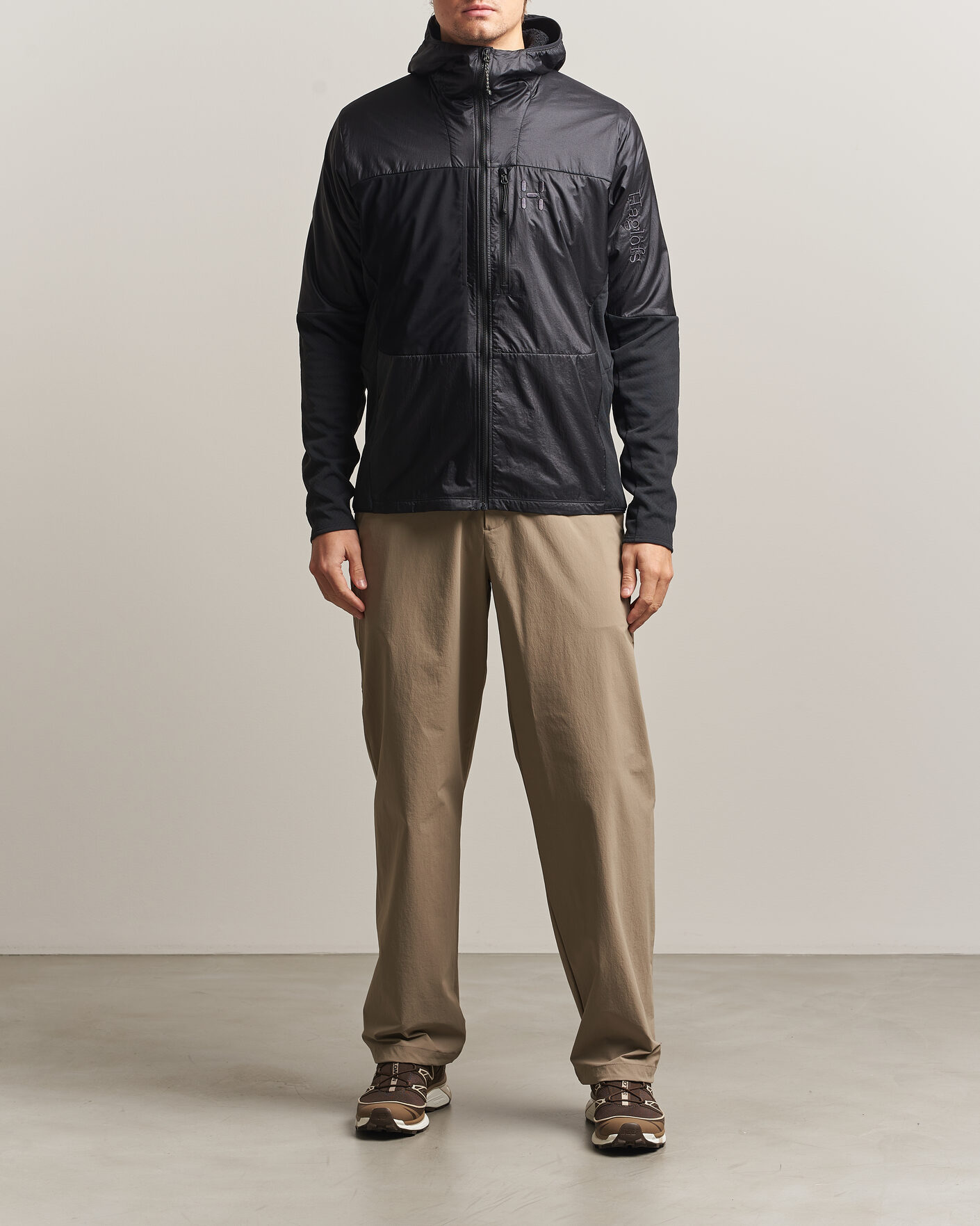 Heren | Jassen | Haglöfs | Nallo Touring Hybrid Mid Layer Jacket True Black