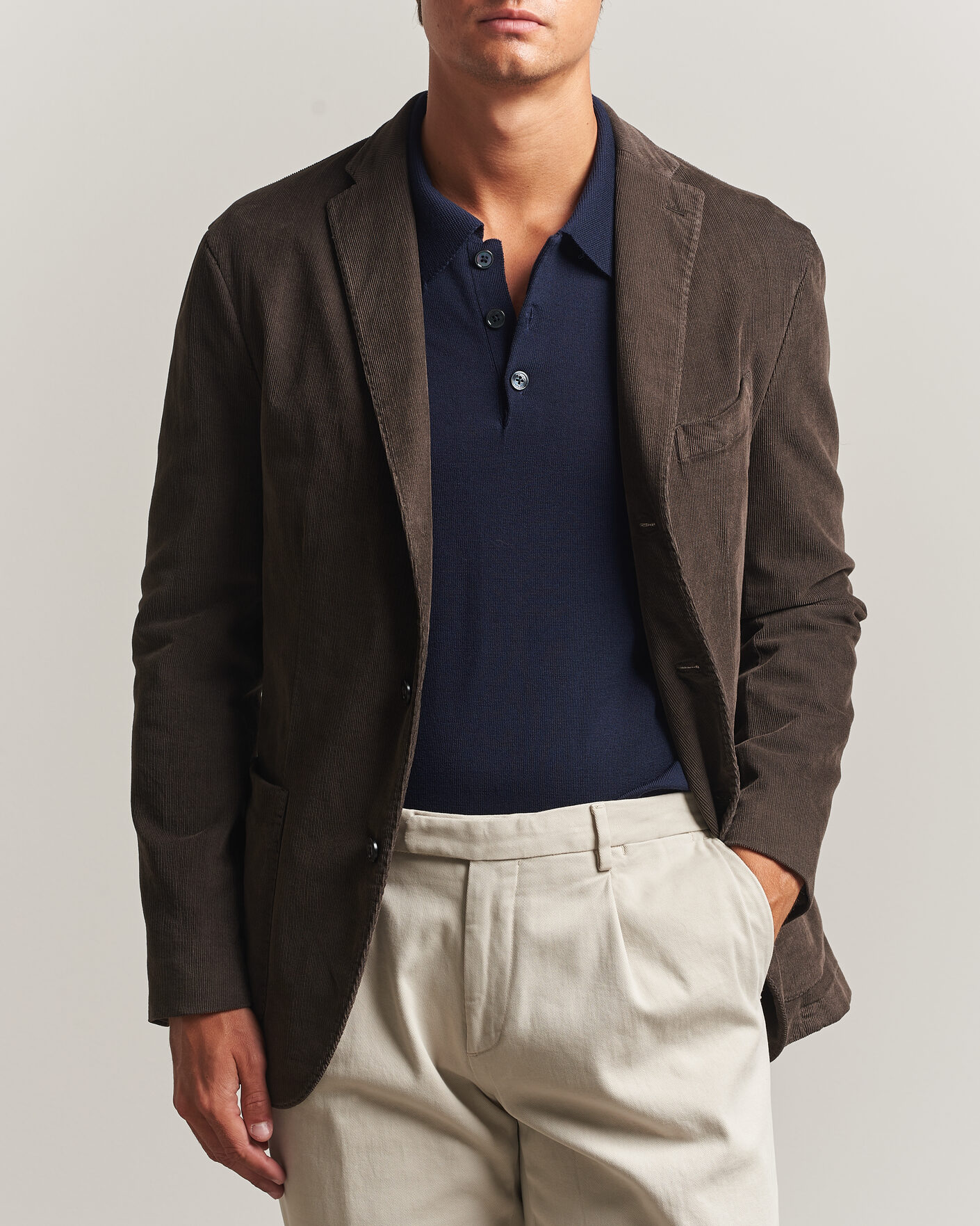 Homme | Blazers | Boglioli | K Jacket Corduroy Blazer Dark Brown