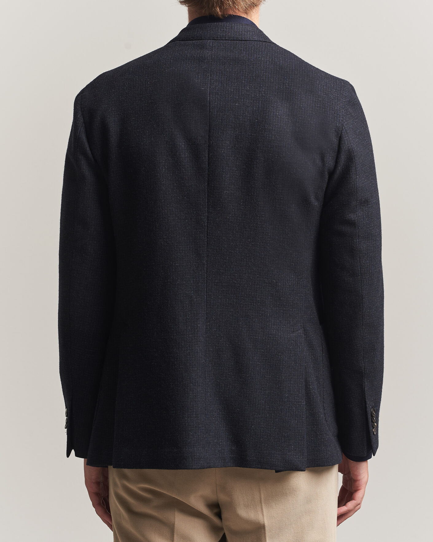 Homme | Blazers | Boglioli | K Jacket Wool Houndstooth Blazer Navy