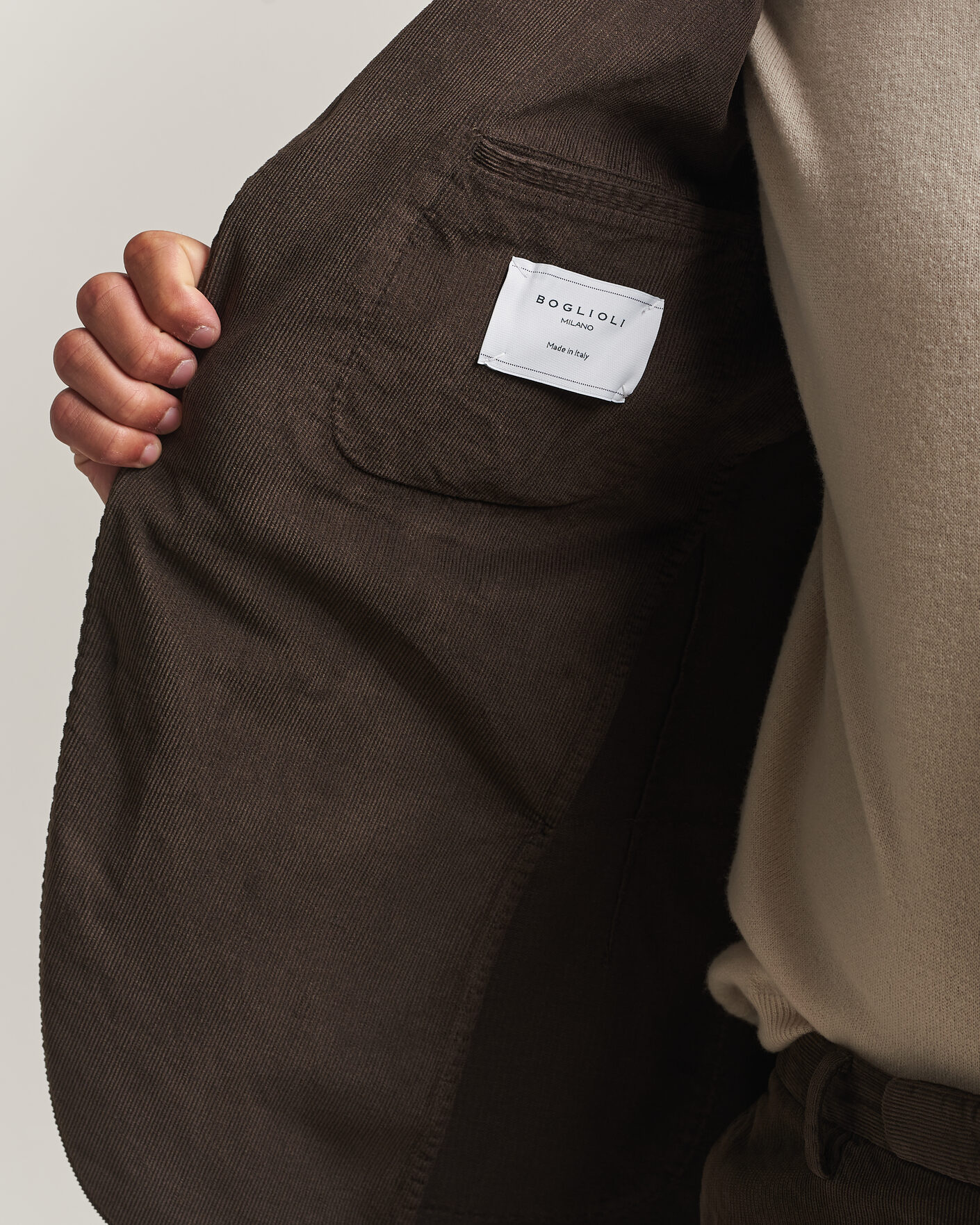Homme | Costumes | Boglioli | K Jacket Baby Corduroy Suit Dark Brown