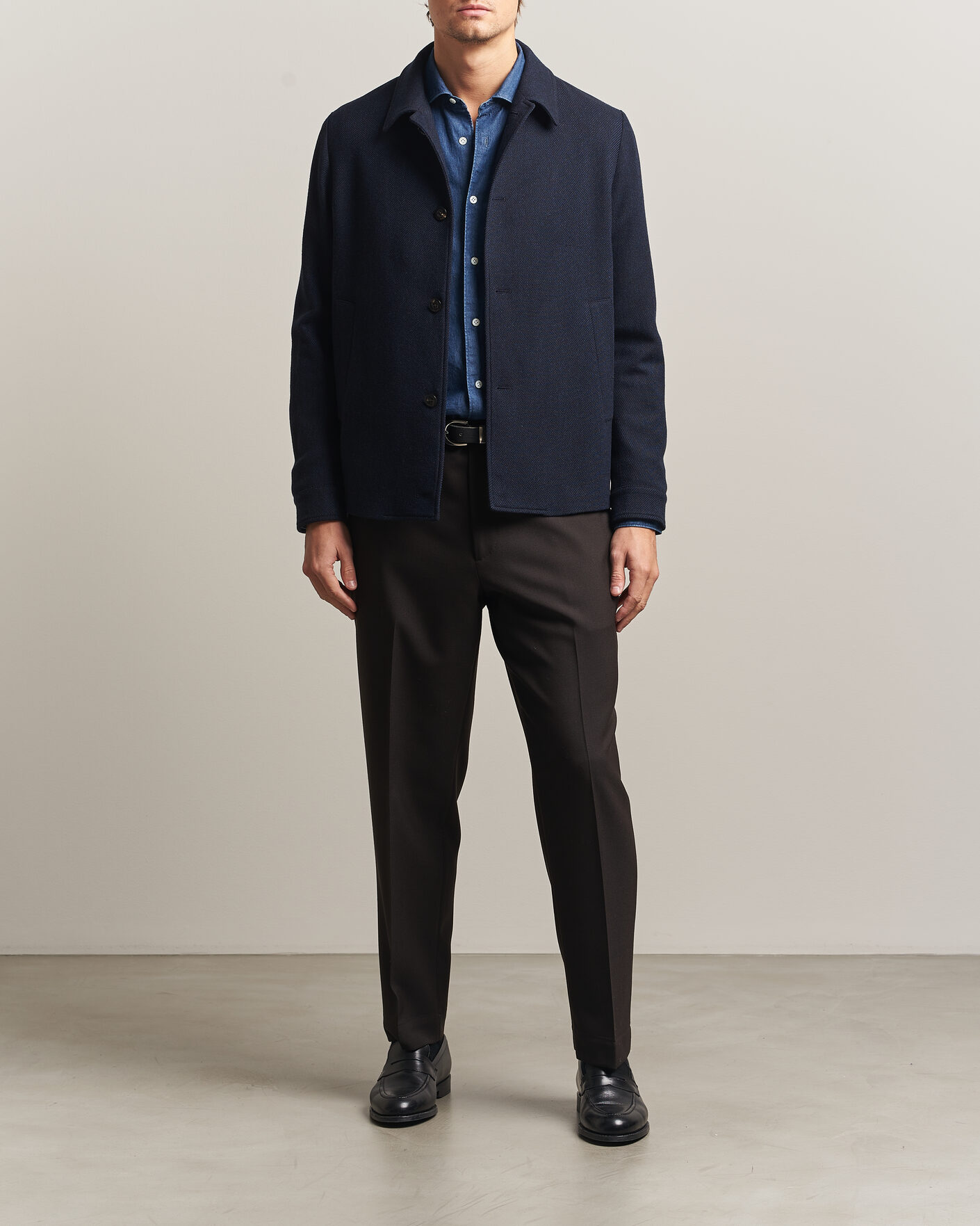 Heren | Jassen | Boglioli | Wool/Cashmere Solferino Jacket Navy