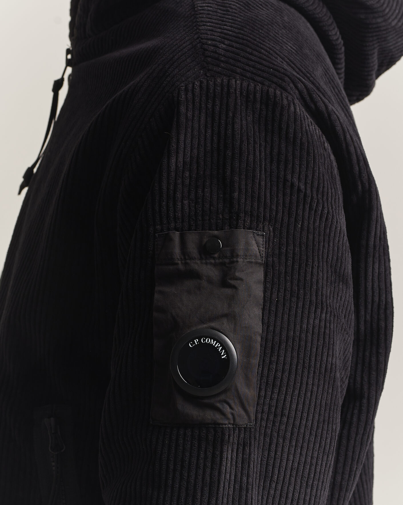 Heren | Jassen | C.P. Company | Light Padded Hood Corduroy Jacket Black