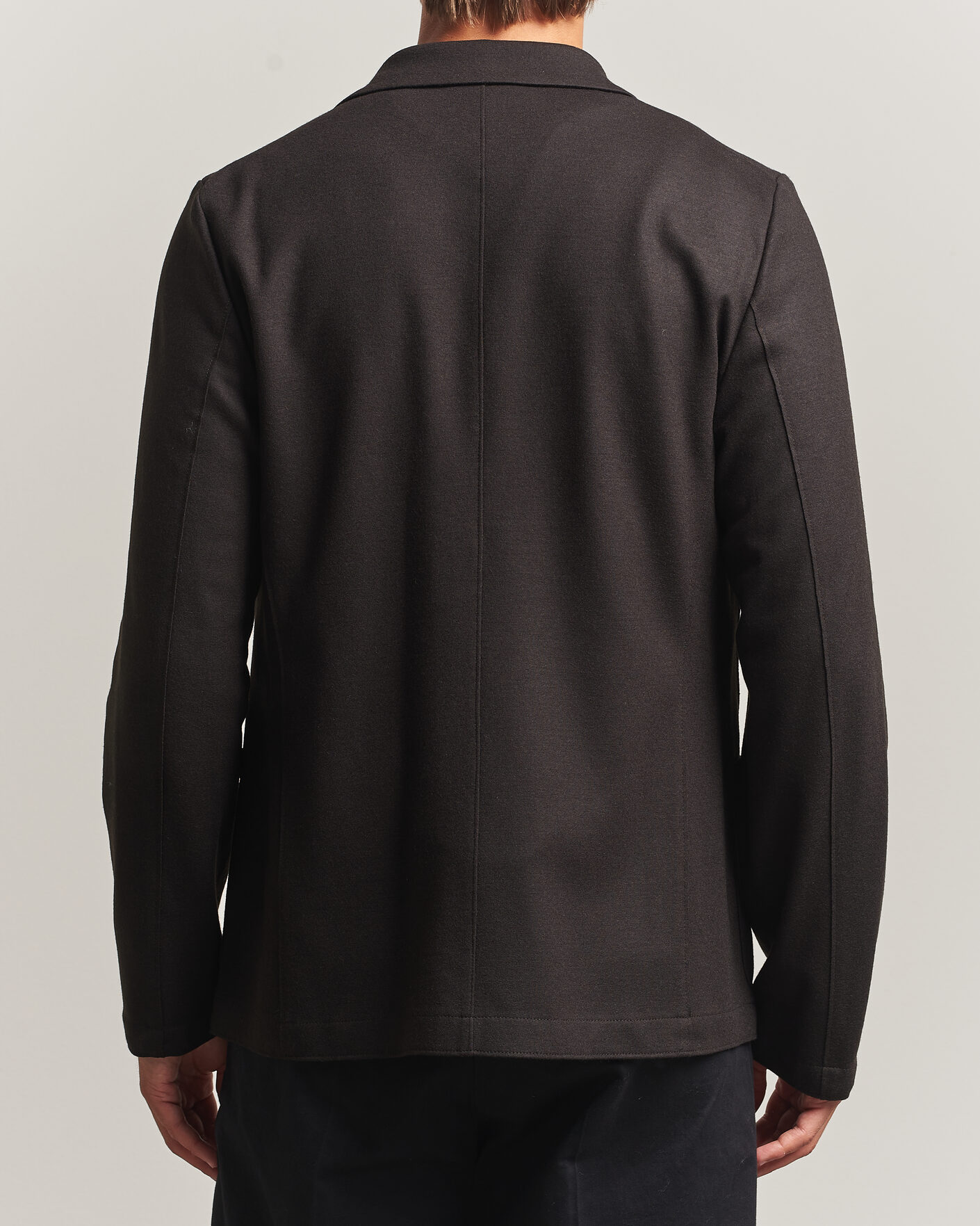 Homme | Blazers | Harris Wharf London | Two Button Superfine Merino Blazer Brown
