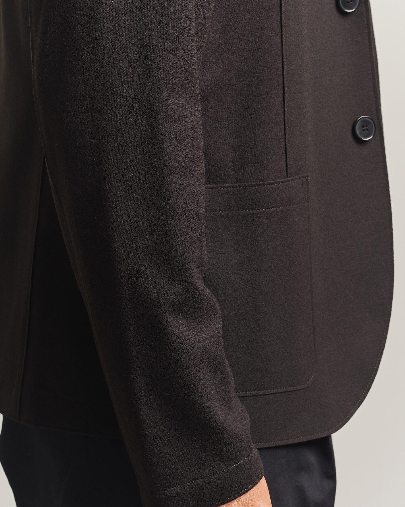Homme | Blazers | Harris Wharf London | Two Button Superfine Merino Blazer Brown
