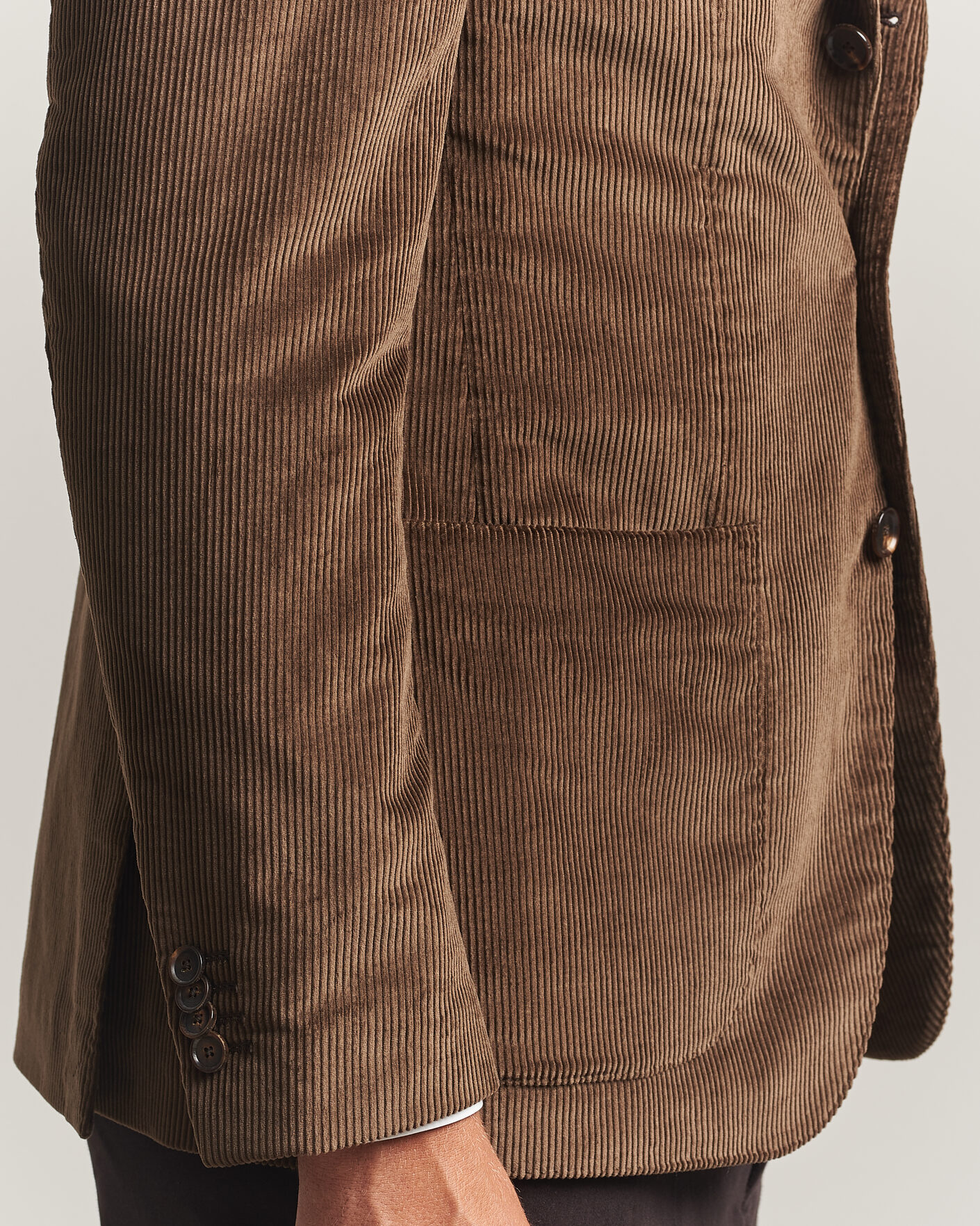 Homme | Blazers | Caruso | Aida Corduroy Blazer Dark Brown