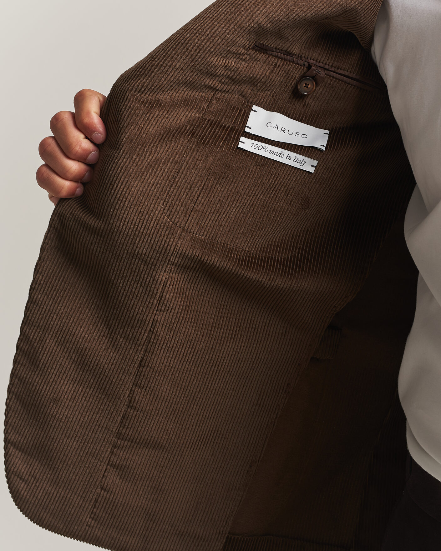 Homme | Blazers | Caruso | Aida Corduroy Blazer Dark Brown