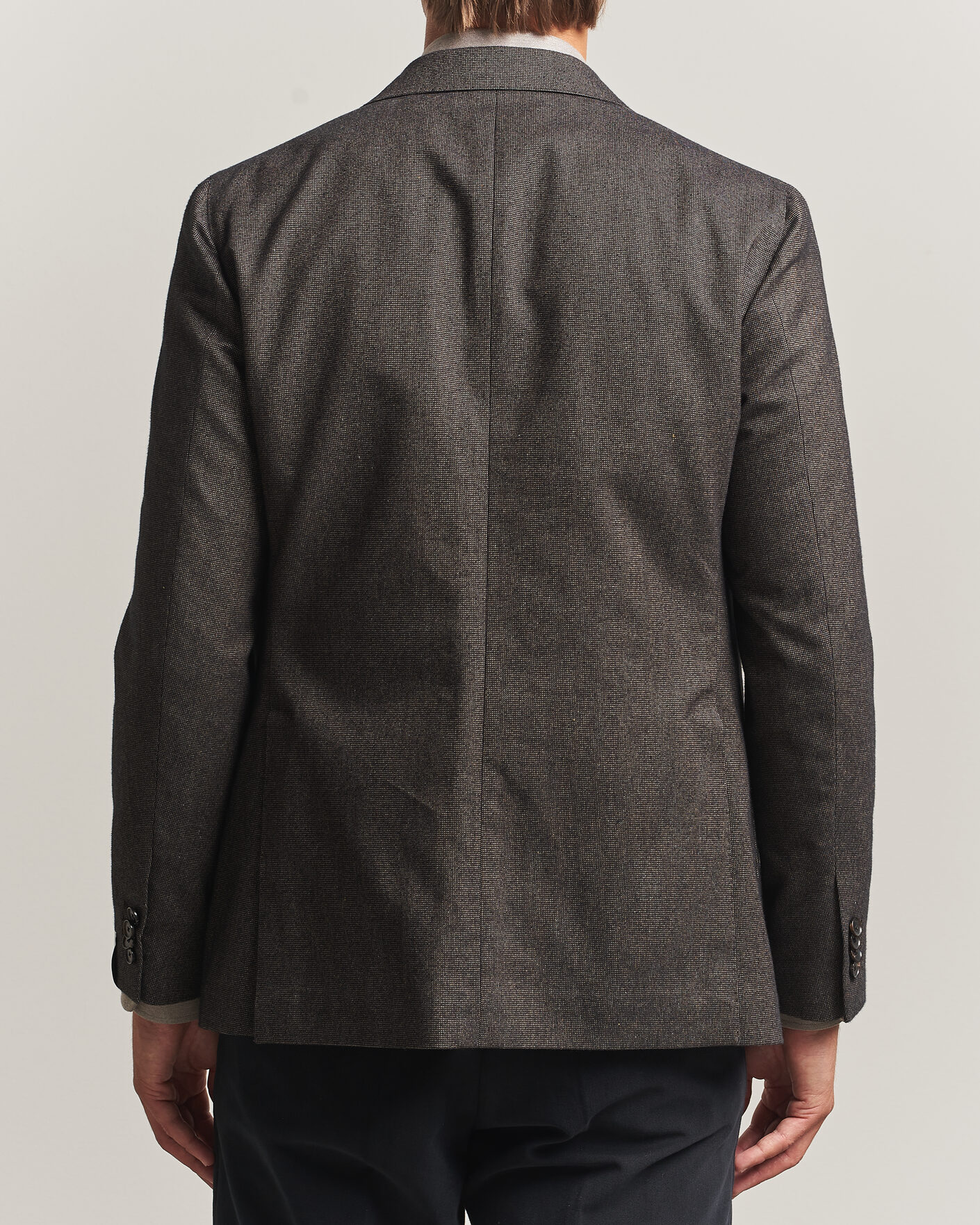 Heren | Blazers | Caruso | Aida Brushed Cotton Blazer Dark Brown