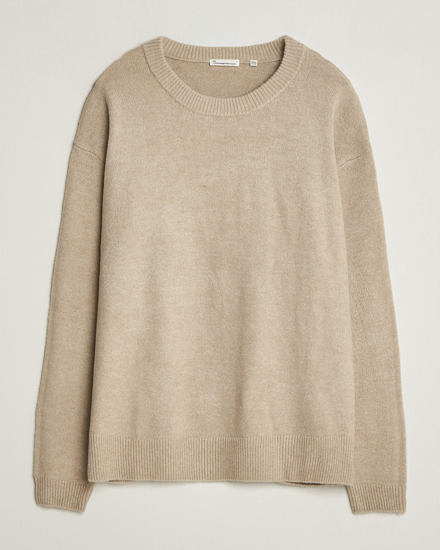 Homme | Pulls Et Tricots | KnowledgeCotton Apparel | Knitted Crewneck Feather Grey