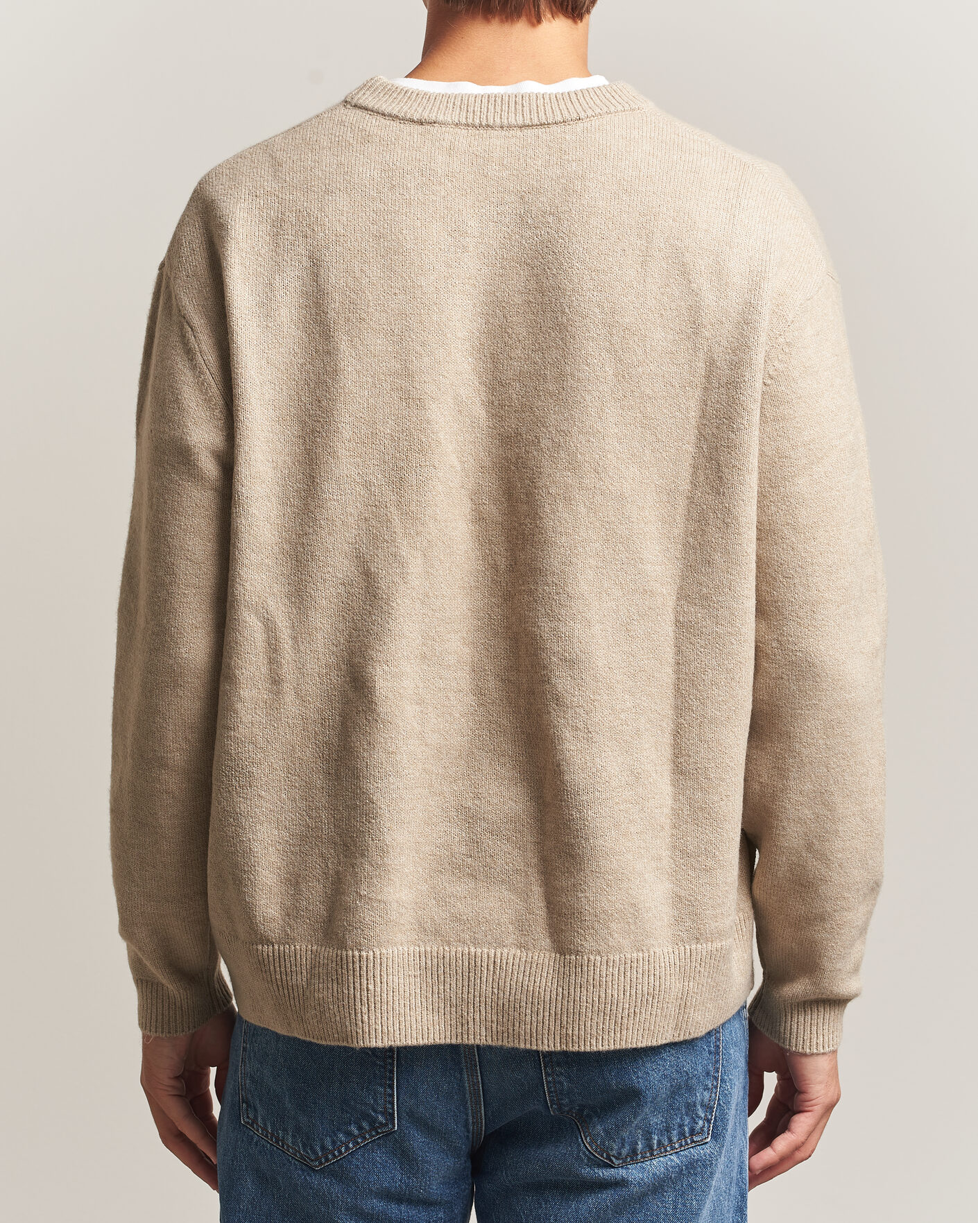 Homme | Pulls Et Tricots | KnowledgeCotton Apparel | Knitted Crewneck Feather Grey