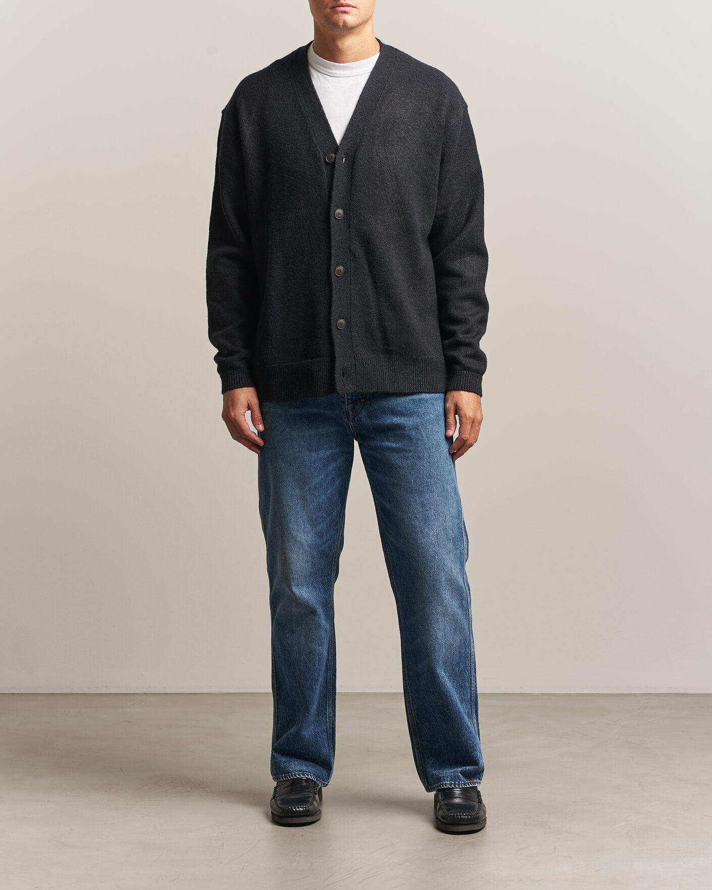 Homme | Pulls Et Tricots | KnowledgeCotton Apparel | Knitted Cardigan Black
