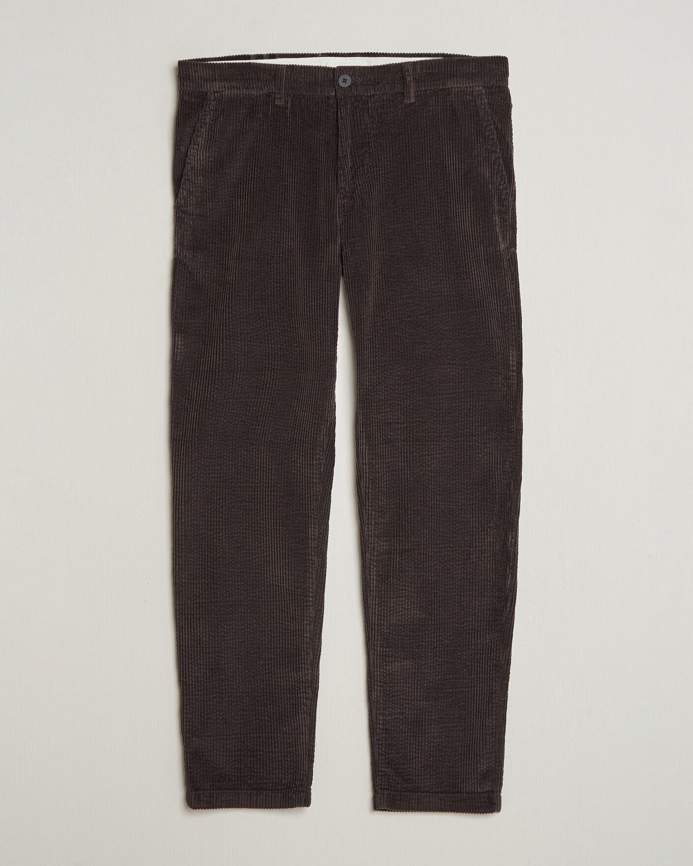 Heren | Broeken | KnowledgeCotton Apparel | Chuck Regular Cord Trousers Chocolate
