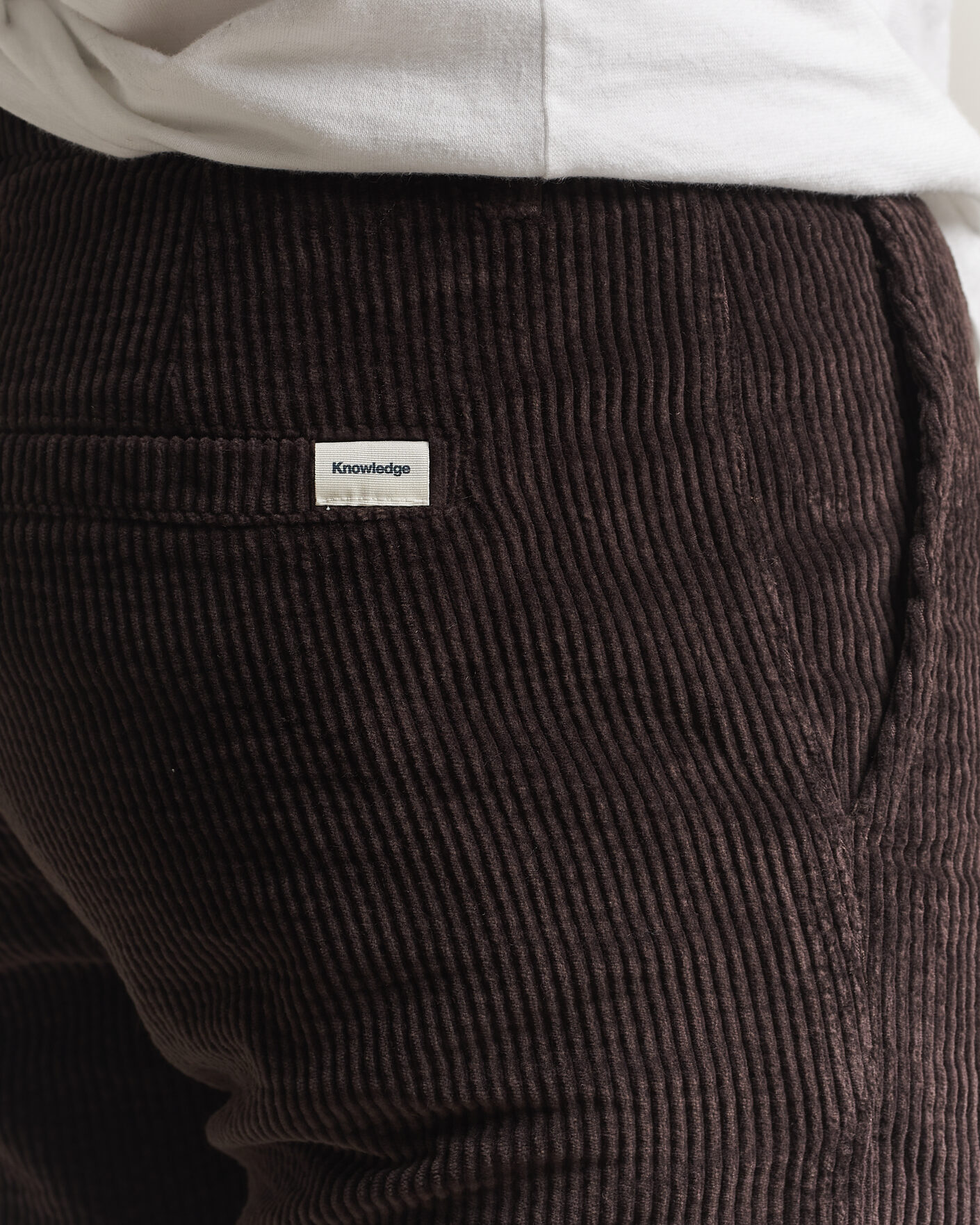 Heren | Broeken | KnowledgeCotton Apparel | Chuck Regular Cord Trousers Chocolate