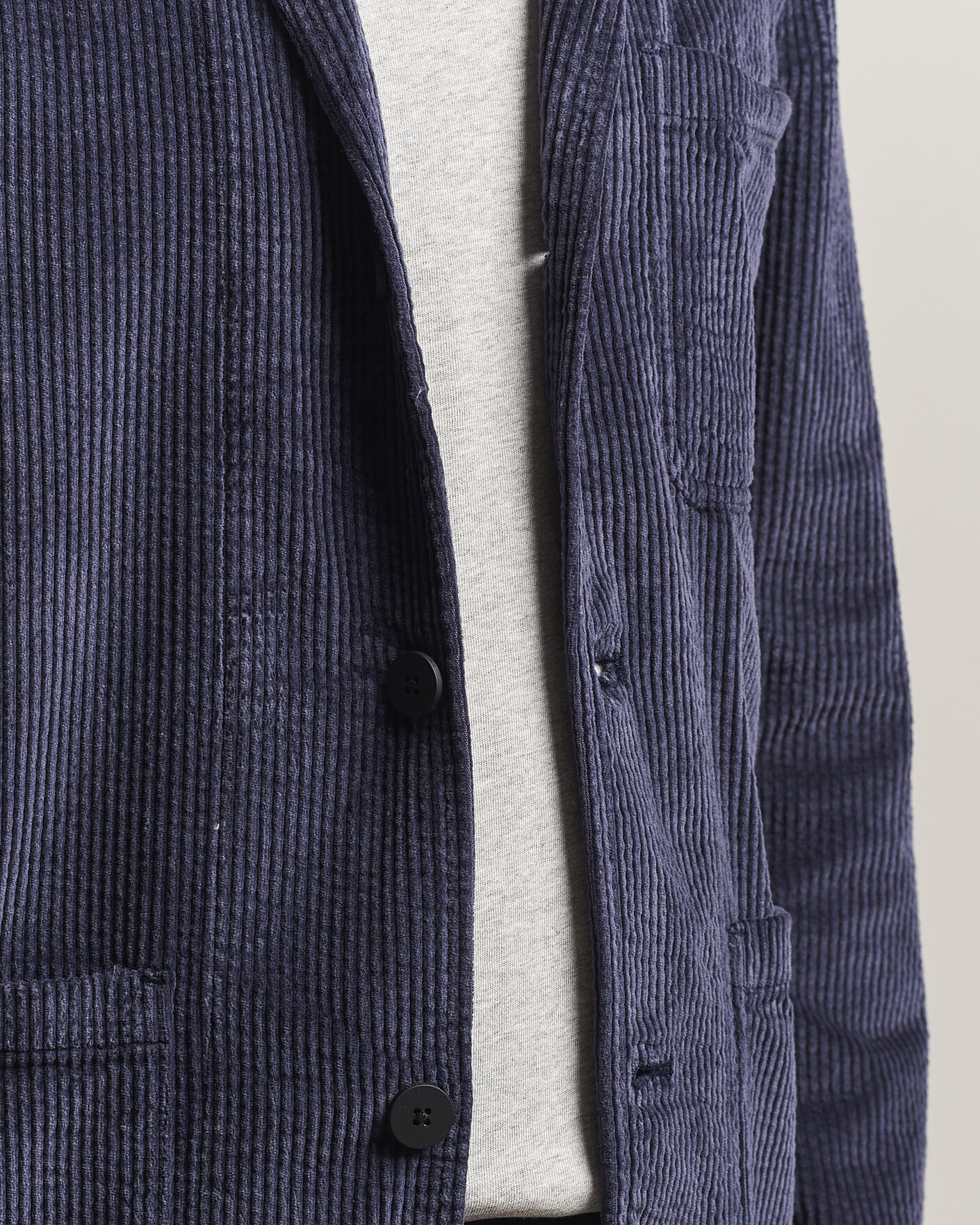 Homme | Blazers | KnowledgeCotton Apparel | Cotton Corduroy Blazer Night Sky