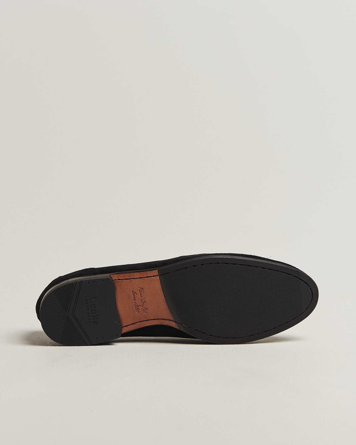 Homme | Loafers | Loake 1880 | Belgrave Black Suede Belgian Loafer Black