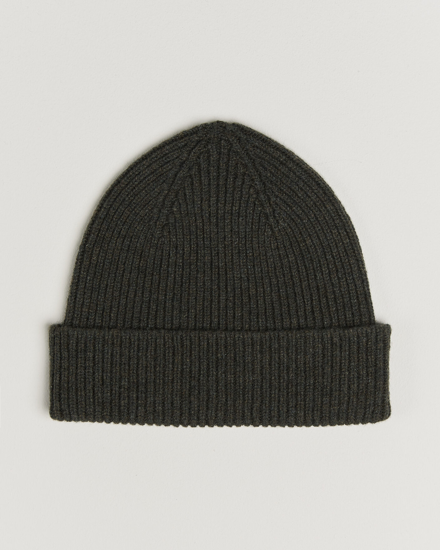 Heren | Mutsen | Robert Mackie | Clyde Lambswool Beanie Seaweed Green