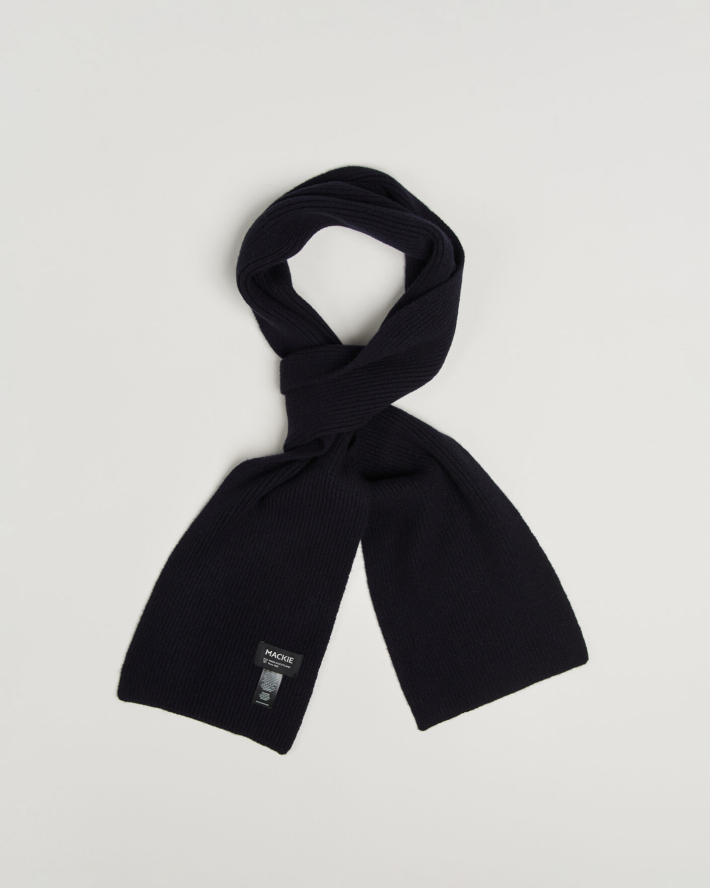Heren | Sjaals | Robert Mackie | Clyde Lambswool Scarf Navy