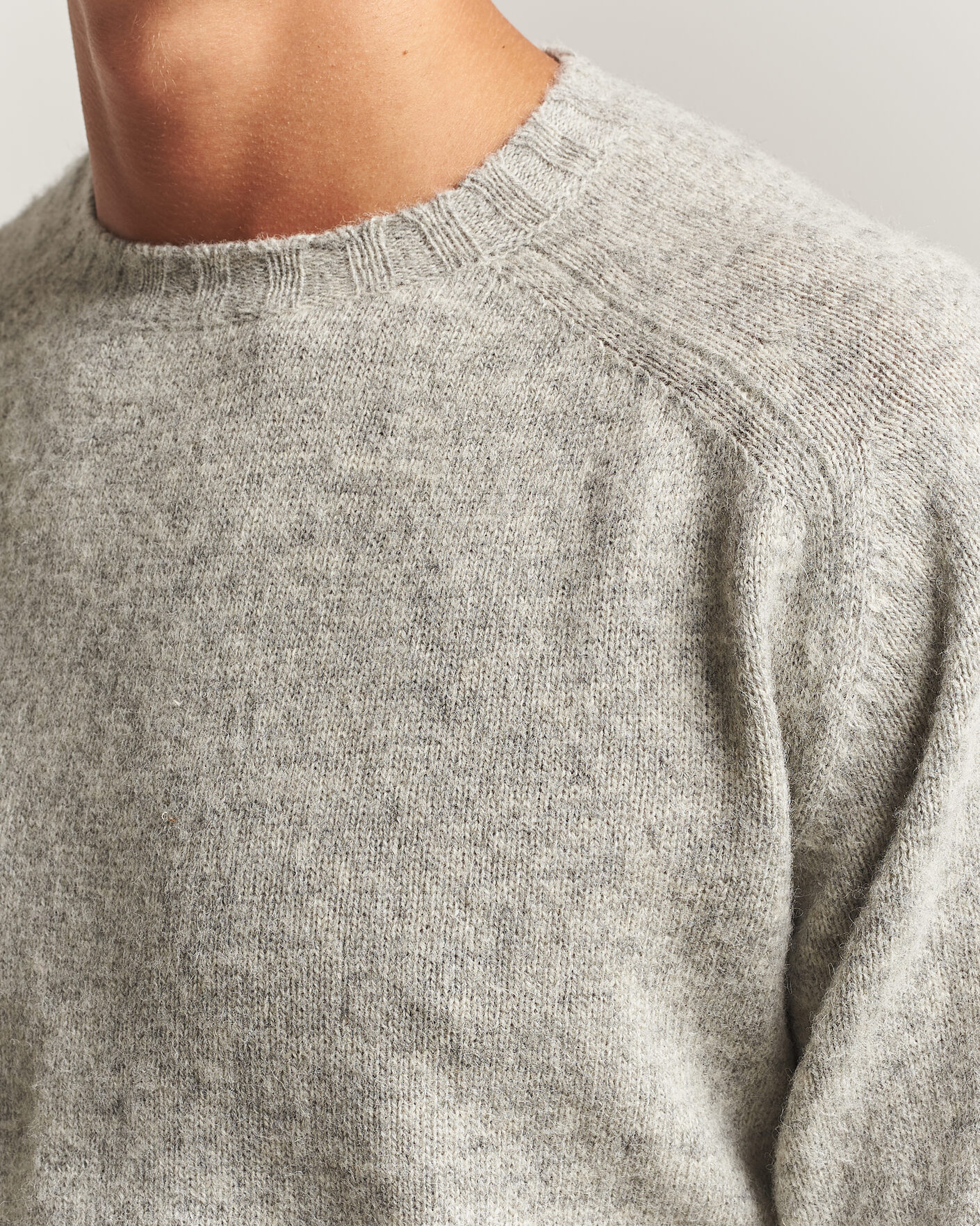 Homme | Pulls Et Tricots | Morgano | Brushed Wool Crewneck Grey