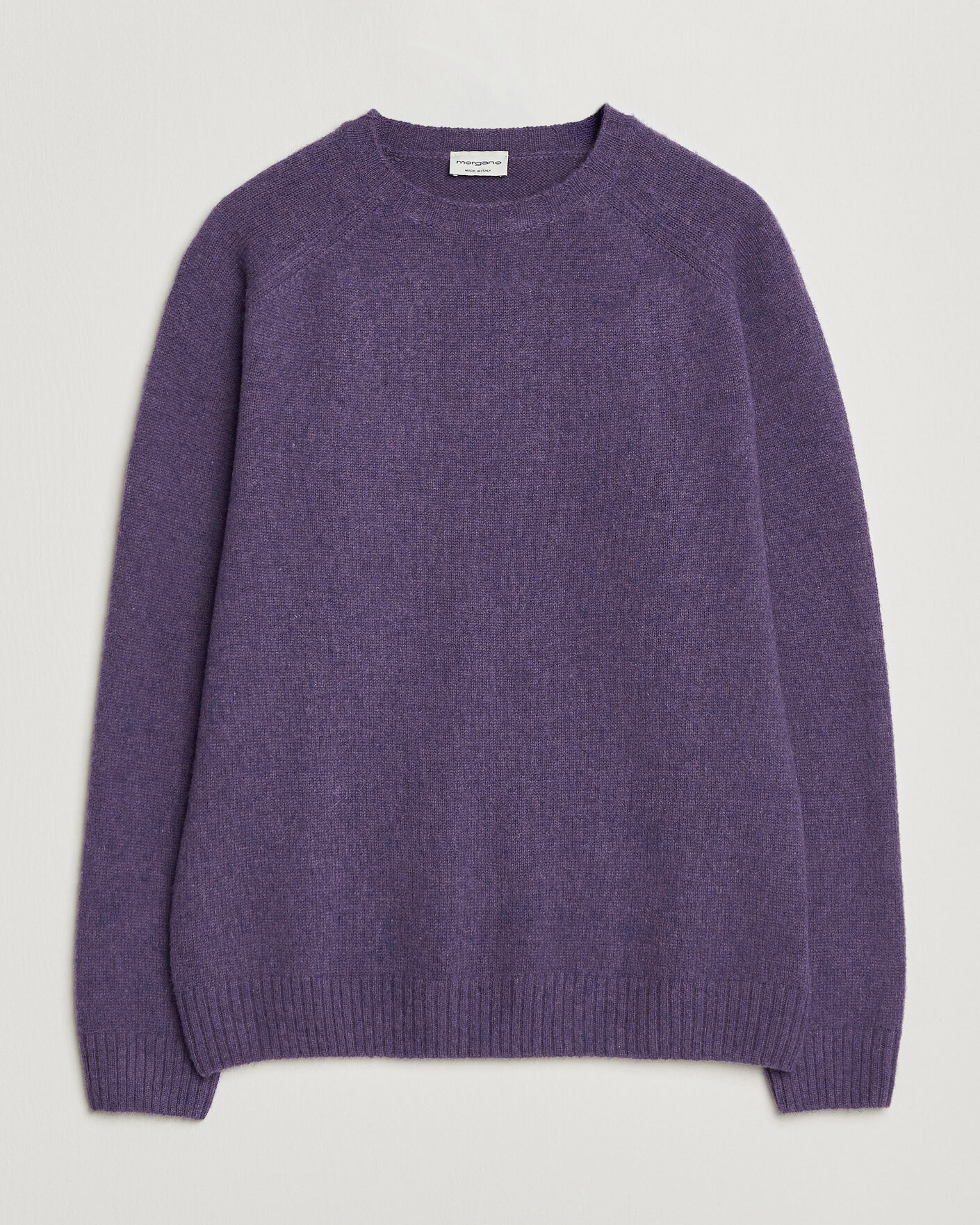 Homme | Pulls Et Tricots | Morgano | Brushed Wool Crewneck Purple