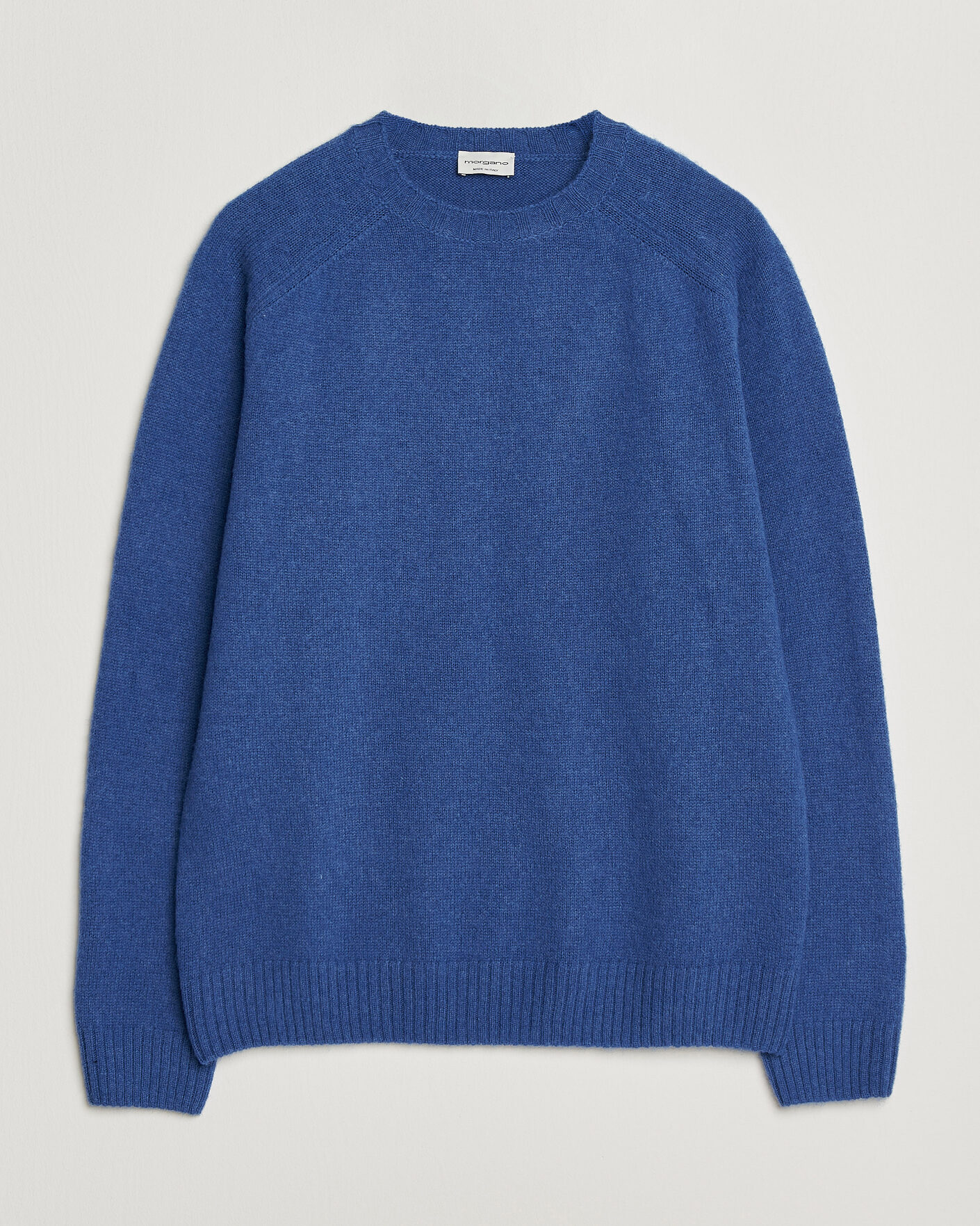 Homme | Pulls Et Tricots | Morgano | Brushed Wool Crewneck High Blue
