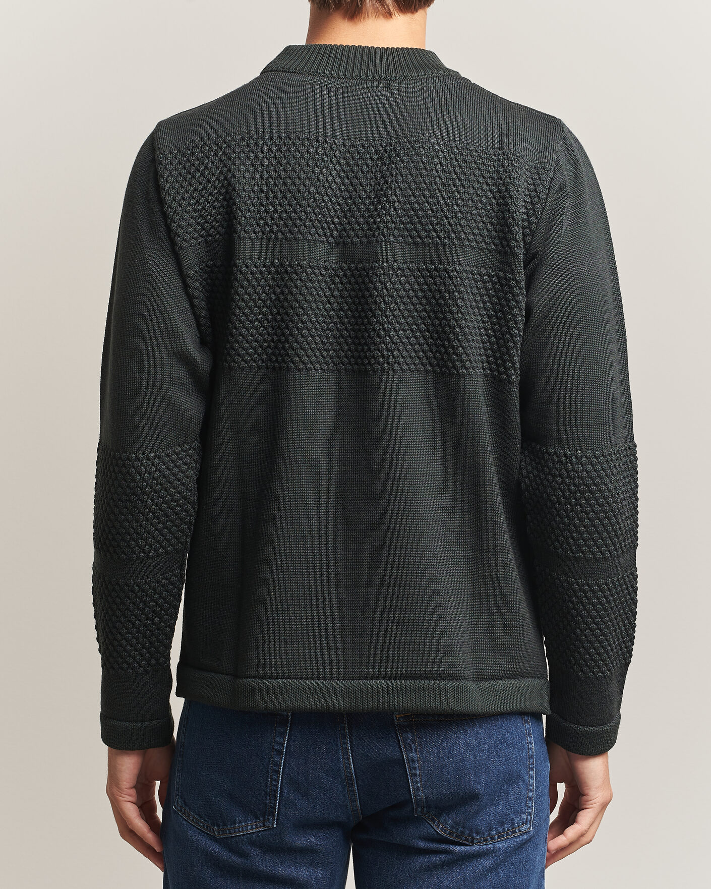 Homme | Pulls Et Tricots | S.N.S. Herning | Fisherman Mock Neck Terrain Green