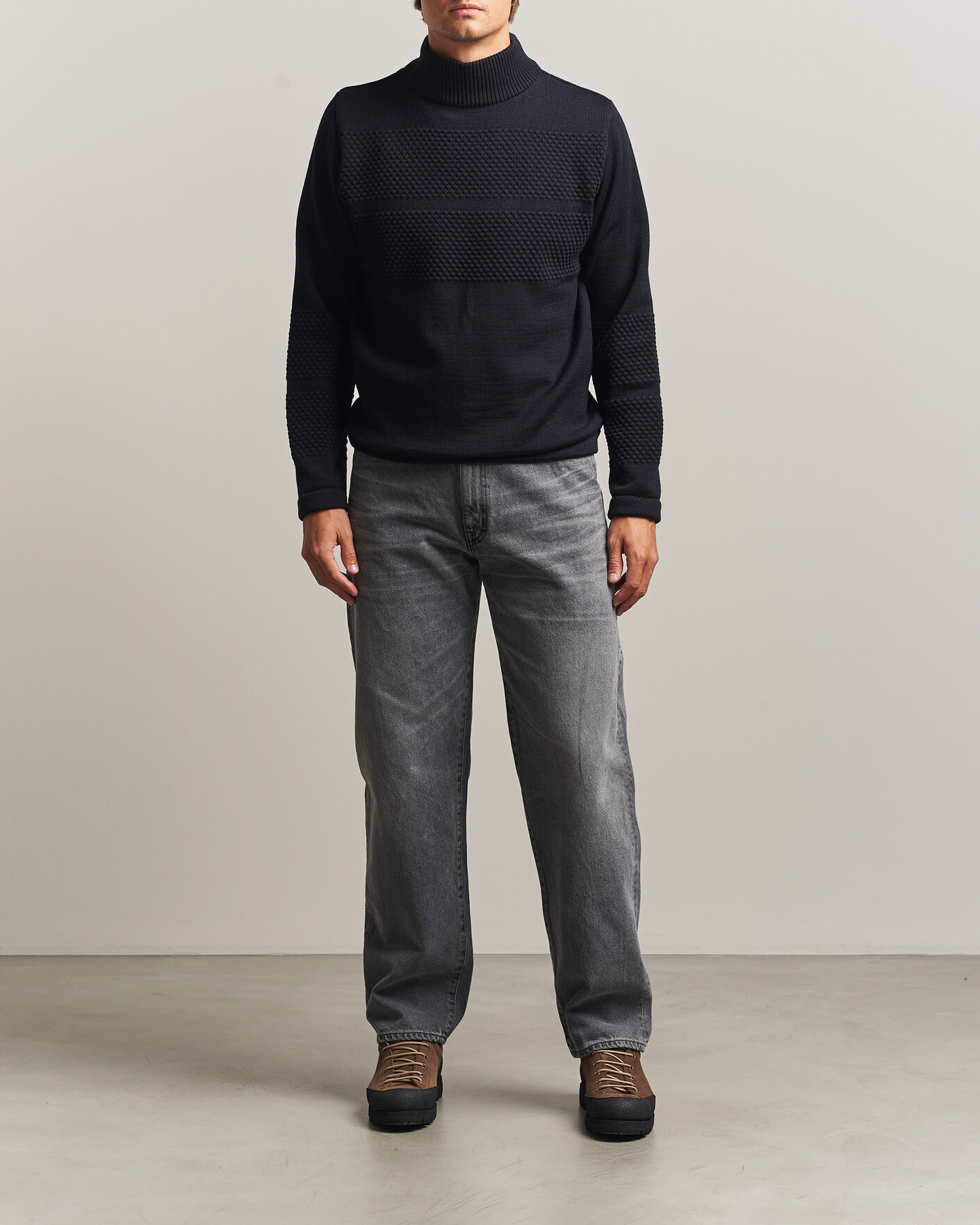 Homme | Pulls Et Tricots | S.N.S. Herning | Fisherman High Neck Navy Blue