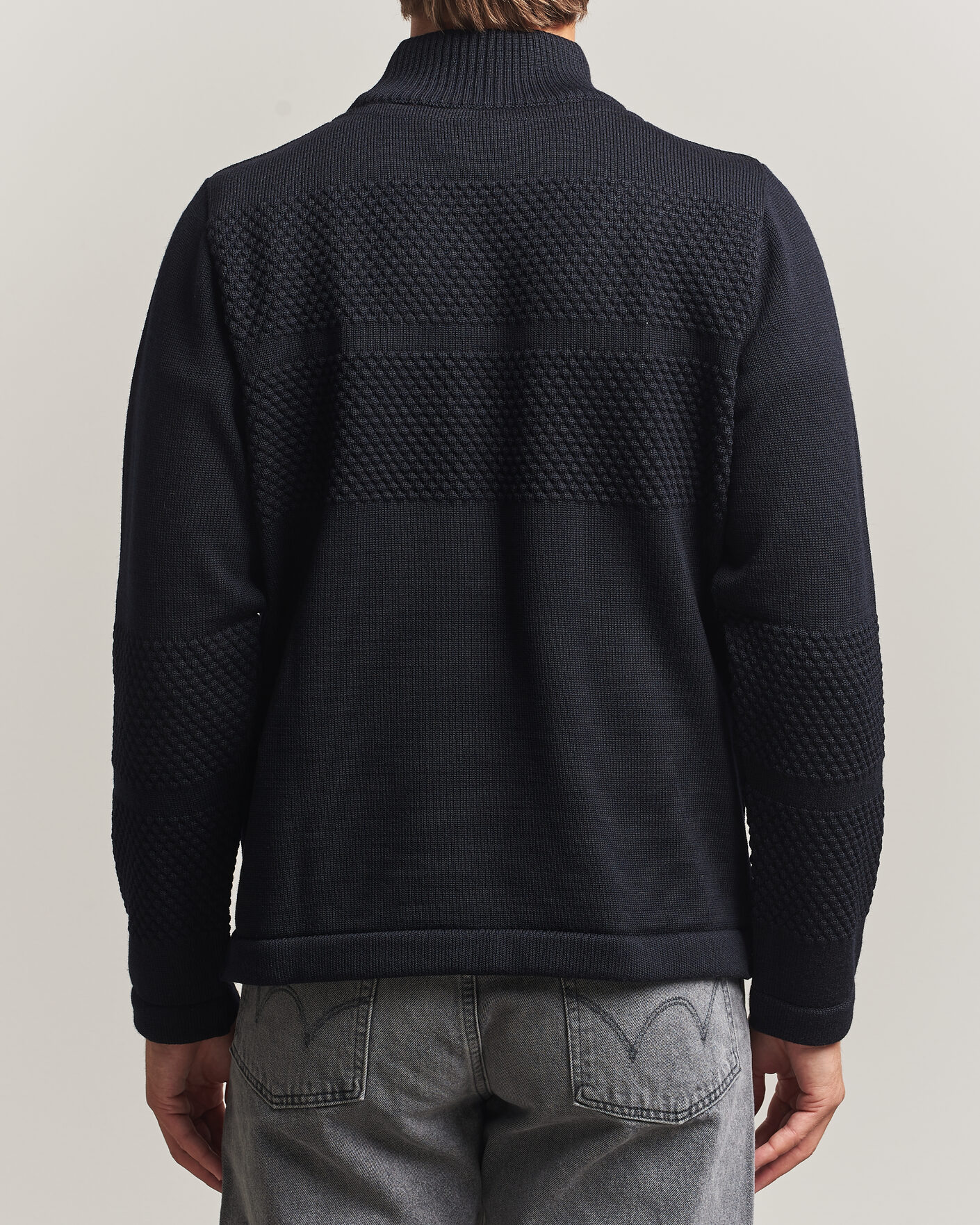Homme | Pulls Et Tricots | S.N.S. Herning | Fisherman High Neck Navy Blue