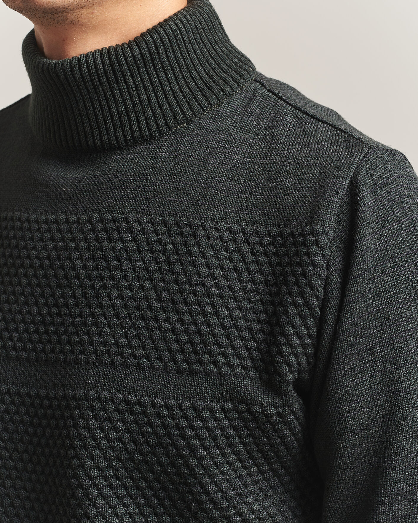 Homme | Pulls Et Tricots | S.N.S. Herning | Fisherman High Neck Terrain Green